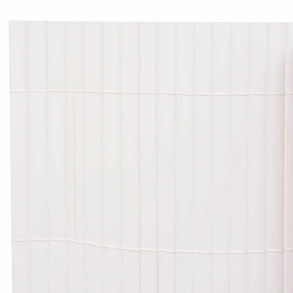 vidaXL Ogrodzenie Ogrodowe Biały 150 x 500 cm PVC, Ogród i taras, nowoczesny płot PVC, trwałe ogrodzenie, odporne na pogodę, prostokątna bariera