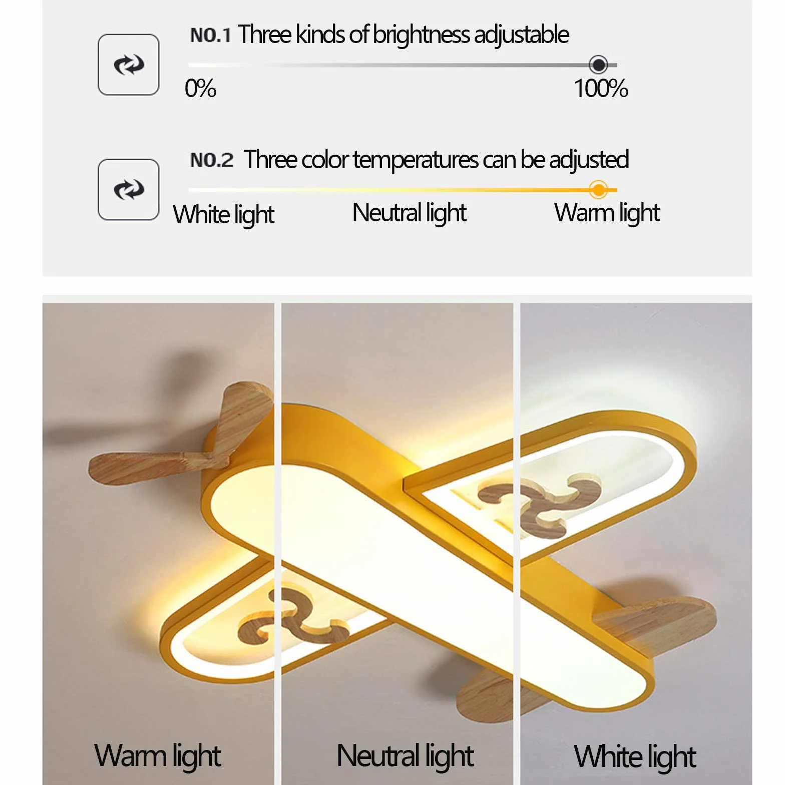 Lampa sufitowa LED do pokoju dziecięcego, samolot, nowoczesna, ściemniana, pilot zdalnego sterowania, żyrandol, oświetlenie dla chłopców i dziewczynek, do sypialni, salonu, gabinetu, jadalni
