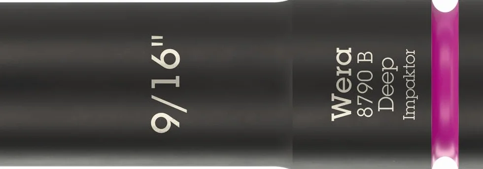 Listwa magnetyczna 9661 B Impaktor Deep Imperial 1 z zestawem kluczy nasadowych, 3/8", 9 części