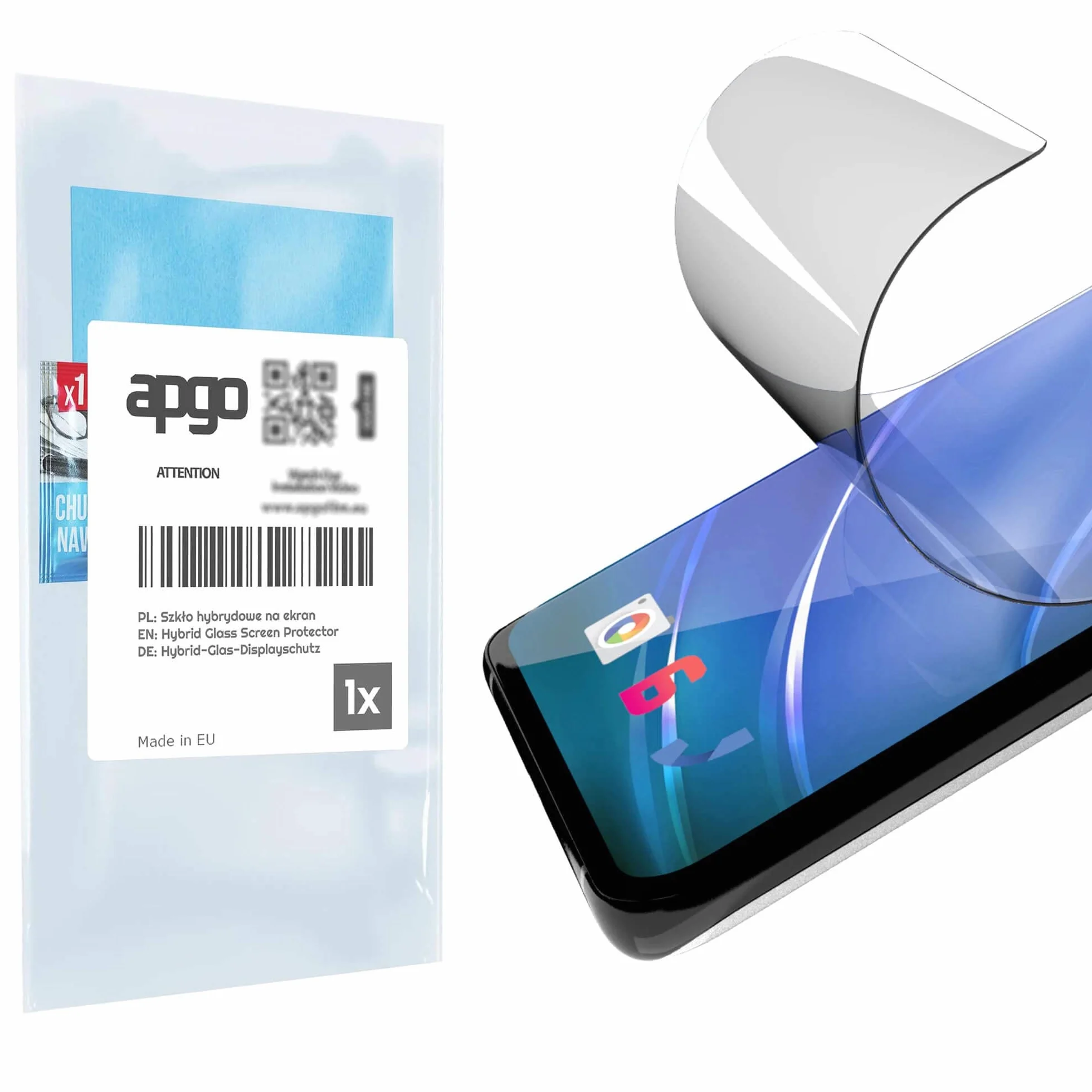apgo Hybrid Glass Screen Protector do Bosch Kiox 400c, szkło hybrydowe