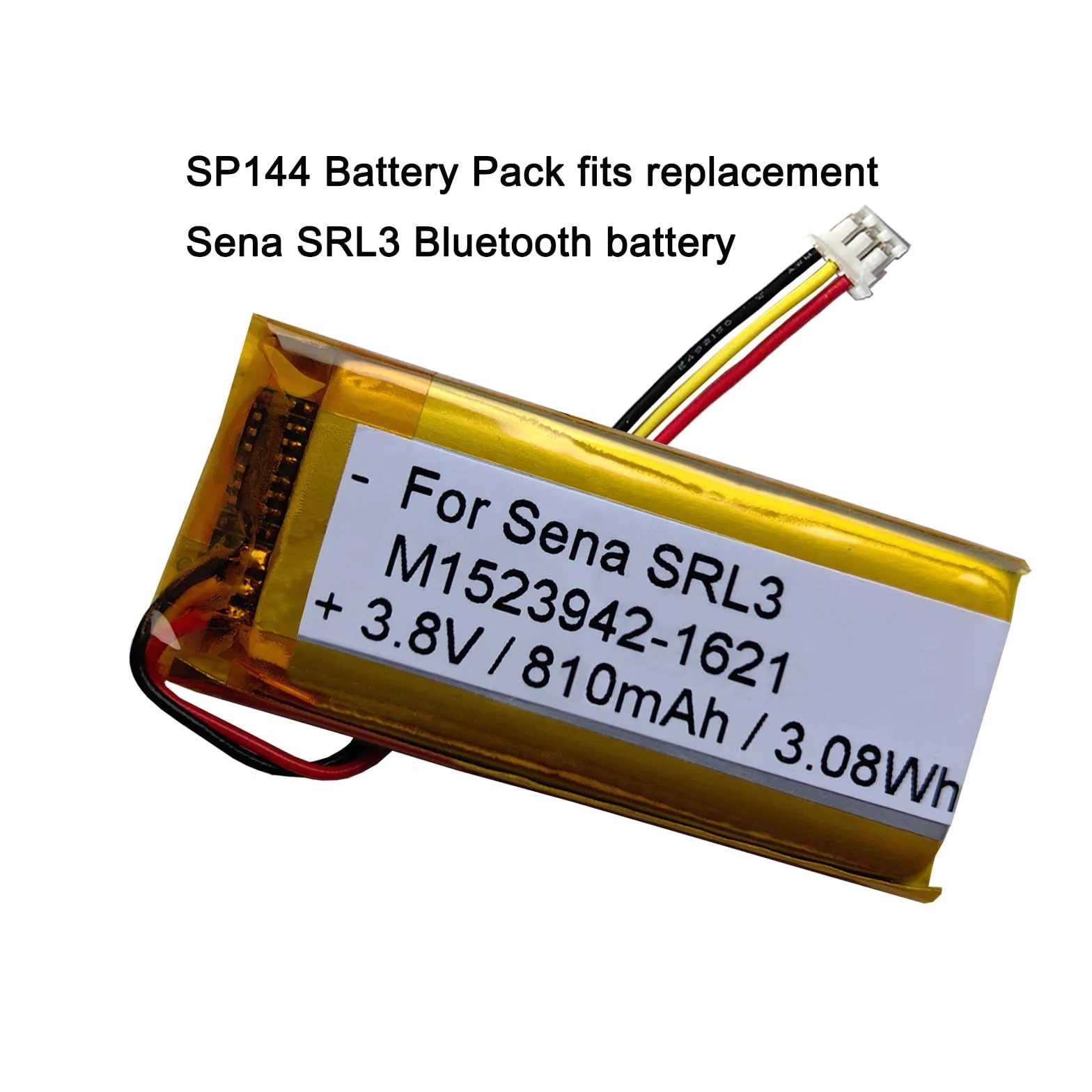3,8 V 810 mAh akumulator zamiennik do Sena SRL3 motocyklowy system komunikacji Bluetooth, zamiennik akumulatora SP144, bateria Srl3