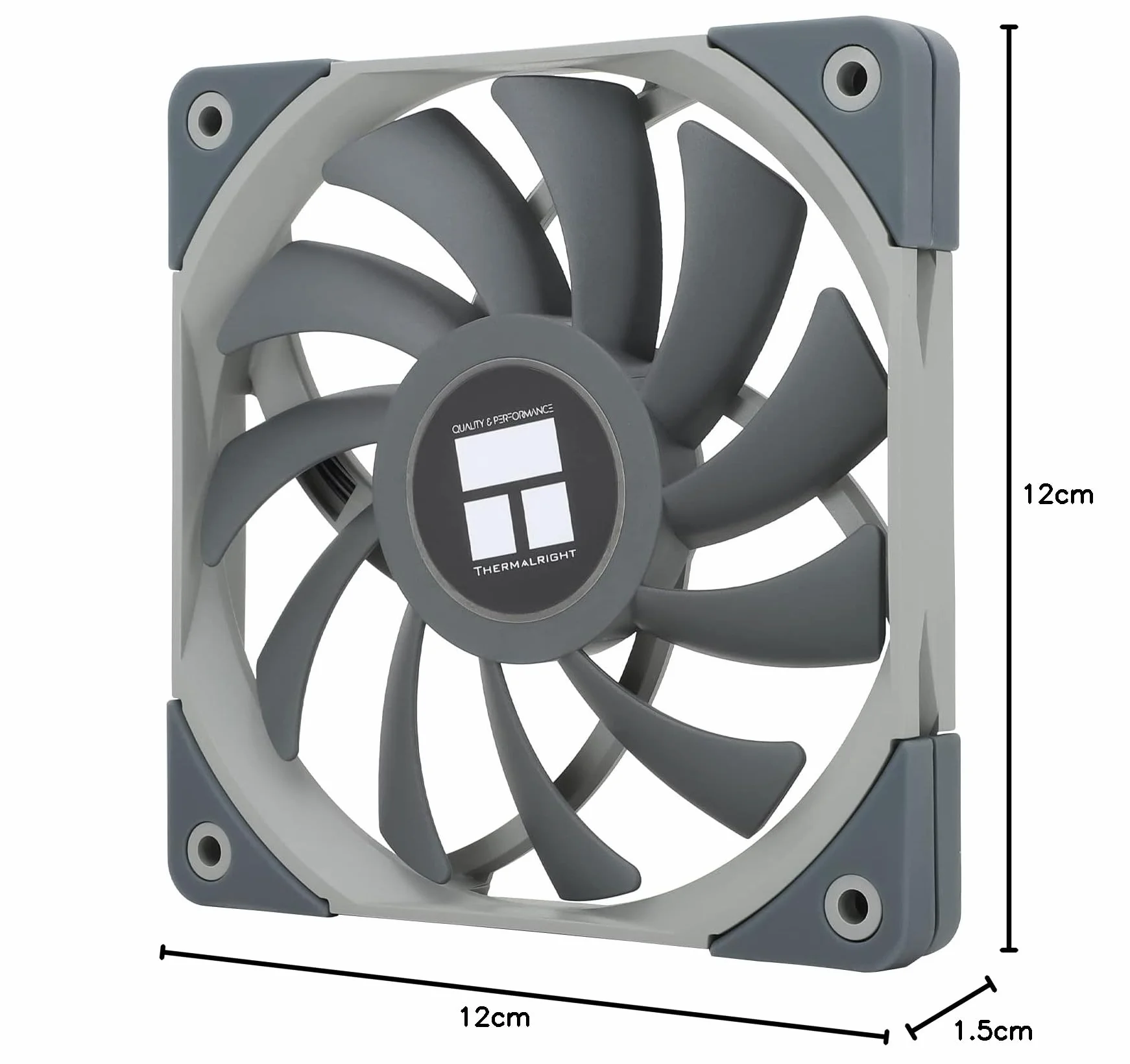 Thermalright TL-C12015 Slin cichy wentylator 4-pin PWM 15 mm Slimline PC