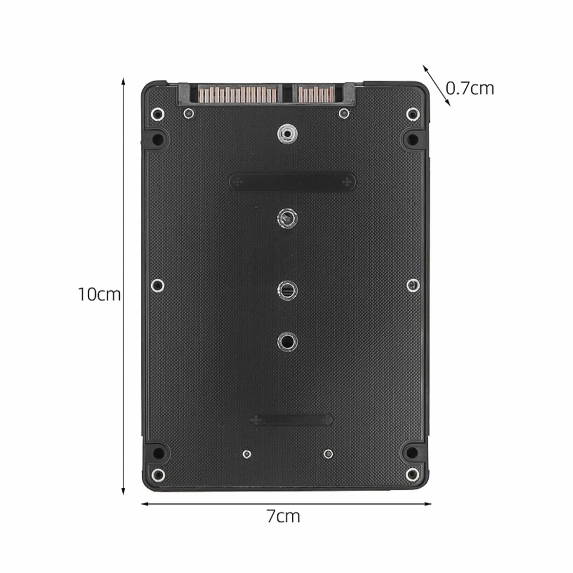 DollaTek Adapter NGFF M.2 SATA SSD na 2,5 cala z obudową – kompatybilny z dyskami SSD SATA z kluczem B lub B+M (nie obsługuje NVMe)