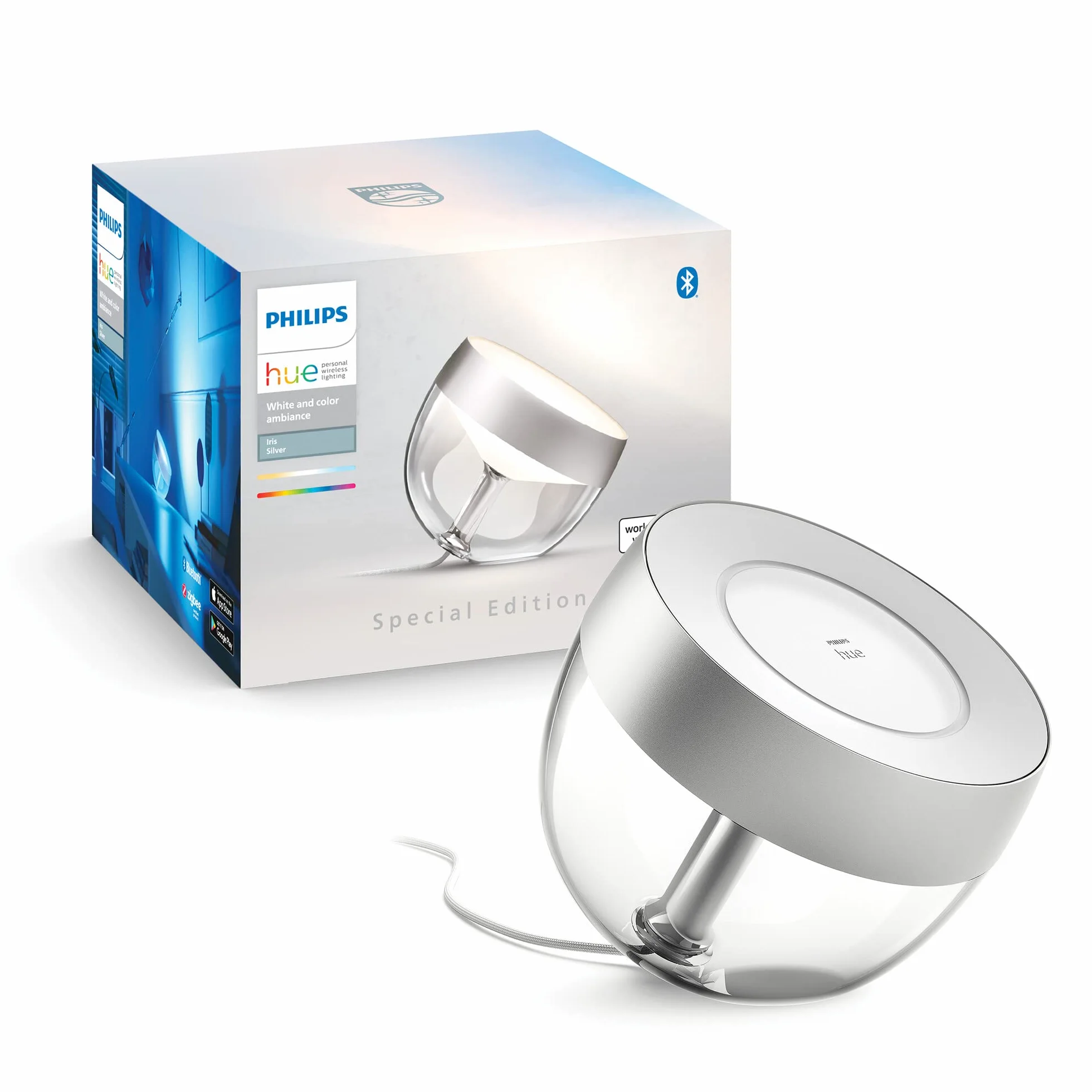 Philips Hue White and color ambiance Iris silver special edition Zintegrowane światła LED