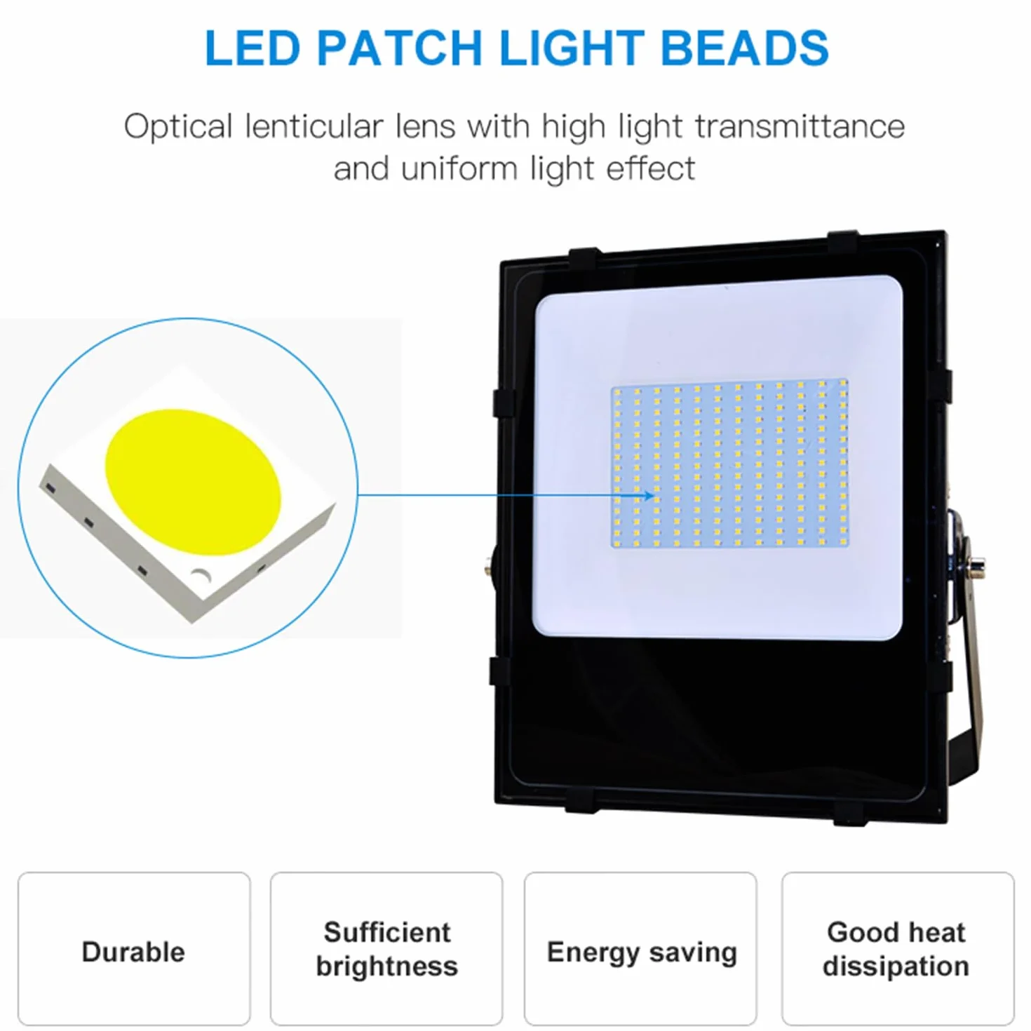 lampy solarne, IP66, aluminiowa lampa robocza 50-300 W do ogrodu, na podwórko, stadion, plac zabaw(150W)