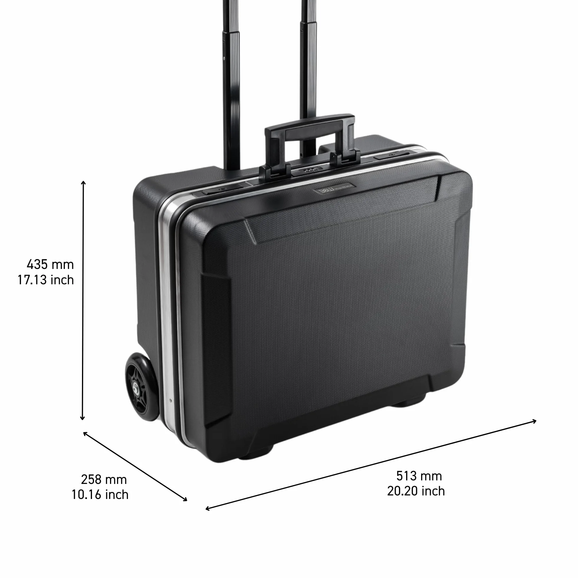 B&W walizka narzędziowa go XL - tool.case ABS.360.PLT, pojemność 36 litrów, z kółkami, wymiary wewnętrzne: 480 x 375 x 200 mm, 120,05/PL