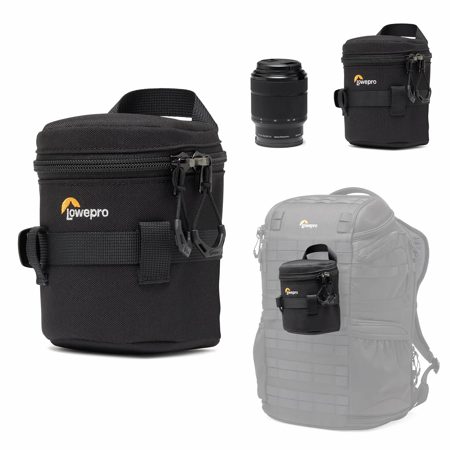Lowepro ProTactic LCS 9 x 13 III torba na obiektyw, wyściełana, pasuje do obiektywu 24-70 mm F/2.8, do lustrzanek cyfrowych i aparatów bezlusterkowych, objętość: 0,5 l, wym. : 13 x 9 x 9 cm, torba na