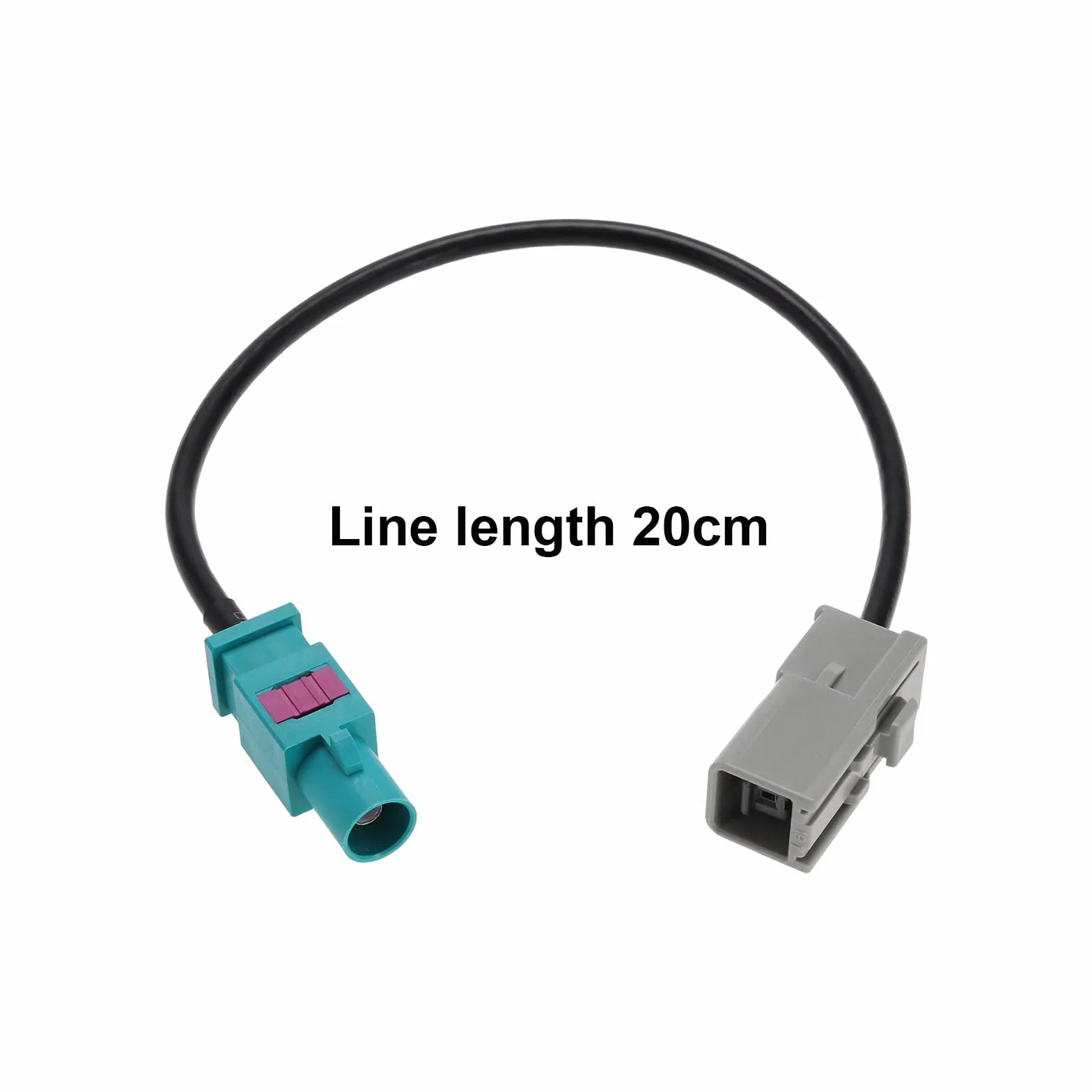 Fakra Z wtyczka męska GT5 adapter anteny RG174 20 cm do GPS radia FM/AM satelitarnego