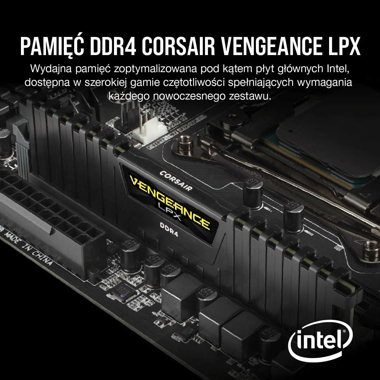 Corsair Vengeance LPX 16GB (2x8GB) DDR4 do 3200MHz C16 - Black