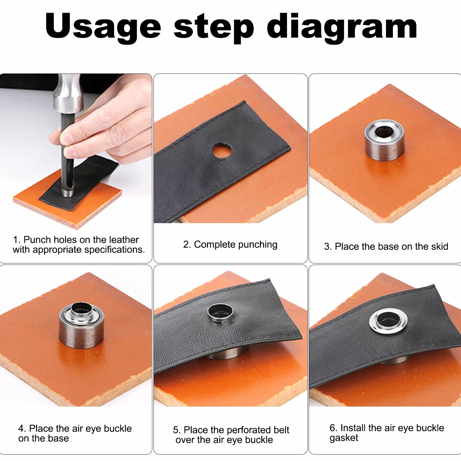 Dokeno Zestaw narzędzi do oczek, 100 sztuk oczek do plandek, zestaw metalowych oczek 12 mm z pudełkiem do przechowywania, zestaw narzędzi oczkowych do odzieży, toreb, płótna, zasłony, buty