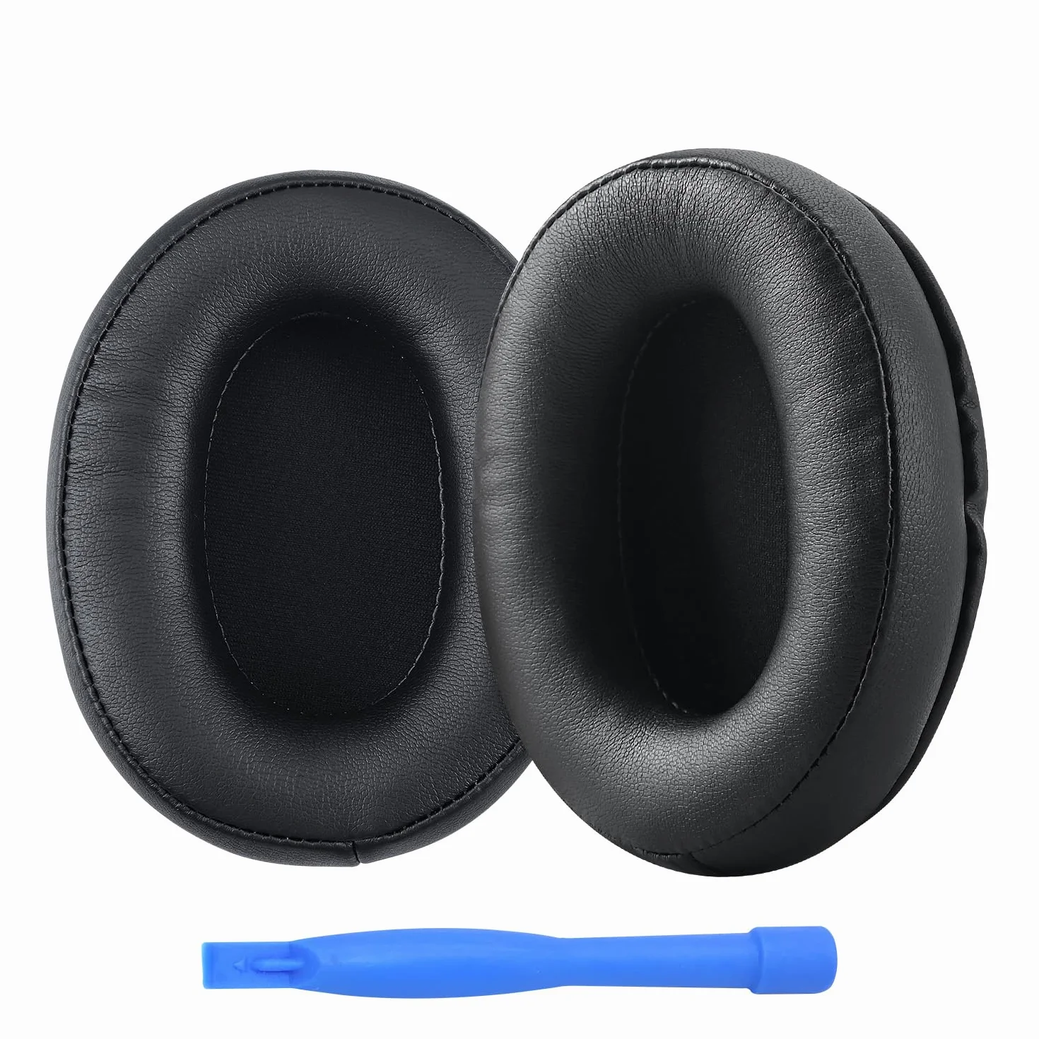 Zapasowe Nausznik do HyperX Cloud Stinger/Cloud Flight/CloudX/Cloud II/Cloud III/Cloud Alpha/Cloud Core/Mix Słuchawek od MMOBIEL - Memory Foam i Protein PU Wymienna Poduszka Uszu – Czarny