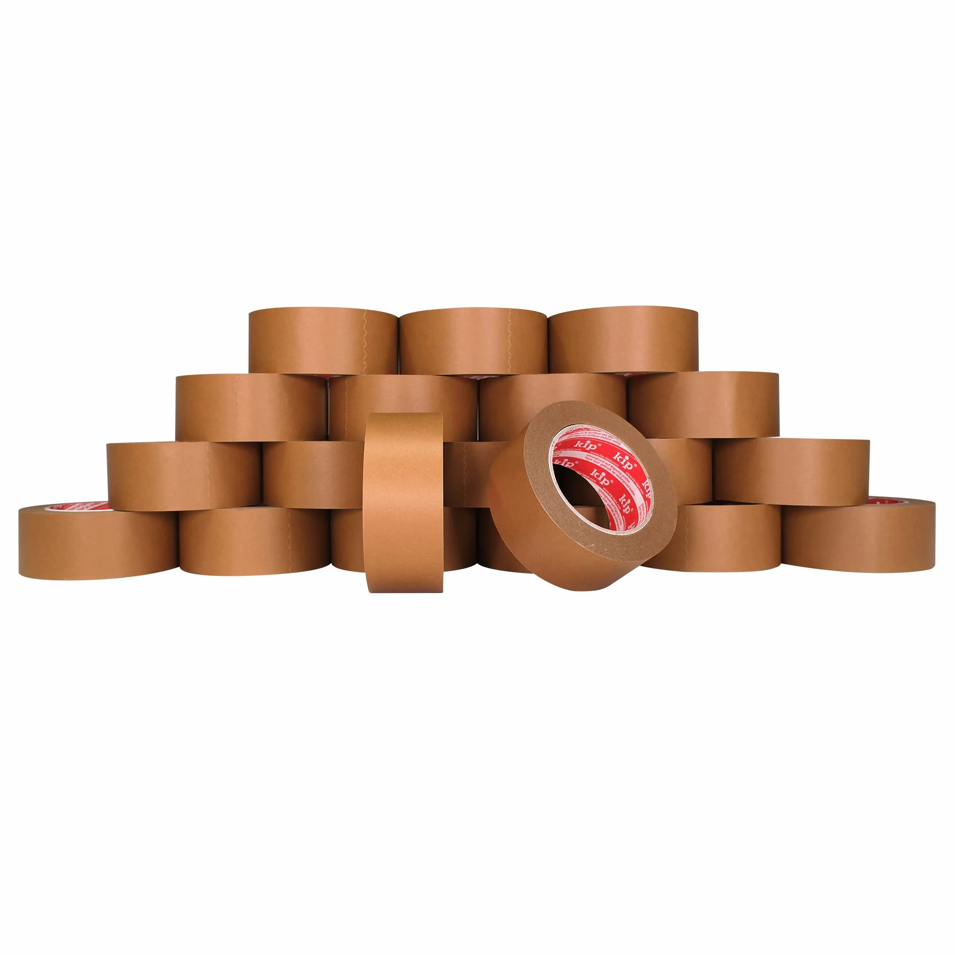 kip 20 rolek papierowej taśmy do pakowania 48 mm x 50 m – mocna, przyjazna dla środowiska taśma klejąca z papieru typu kraft – składa się z 60% naturalnych surowców i 30% włókien pochodzących z