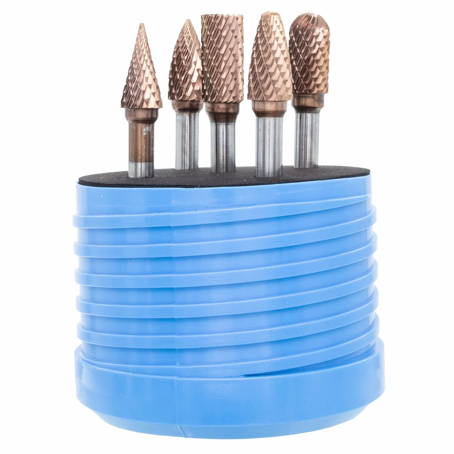 Głowica 10 mm z długością cięcia 20 mm i trzpieniem z węglika spiekanego 6 mm, zestaw 5 szt. (ZYAS, WRC, SKM, RBF, SPG) do miękkiej i hartowanej stali, stali nierdzewnej i innych materiałów