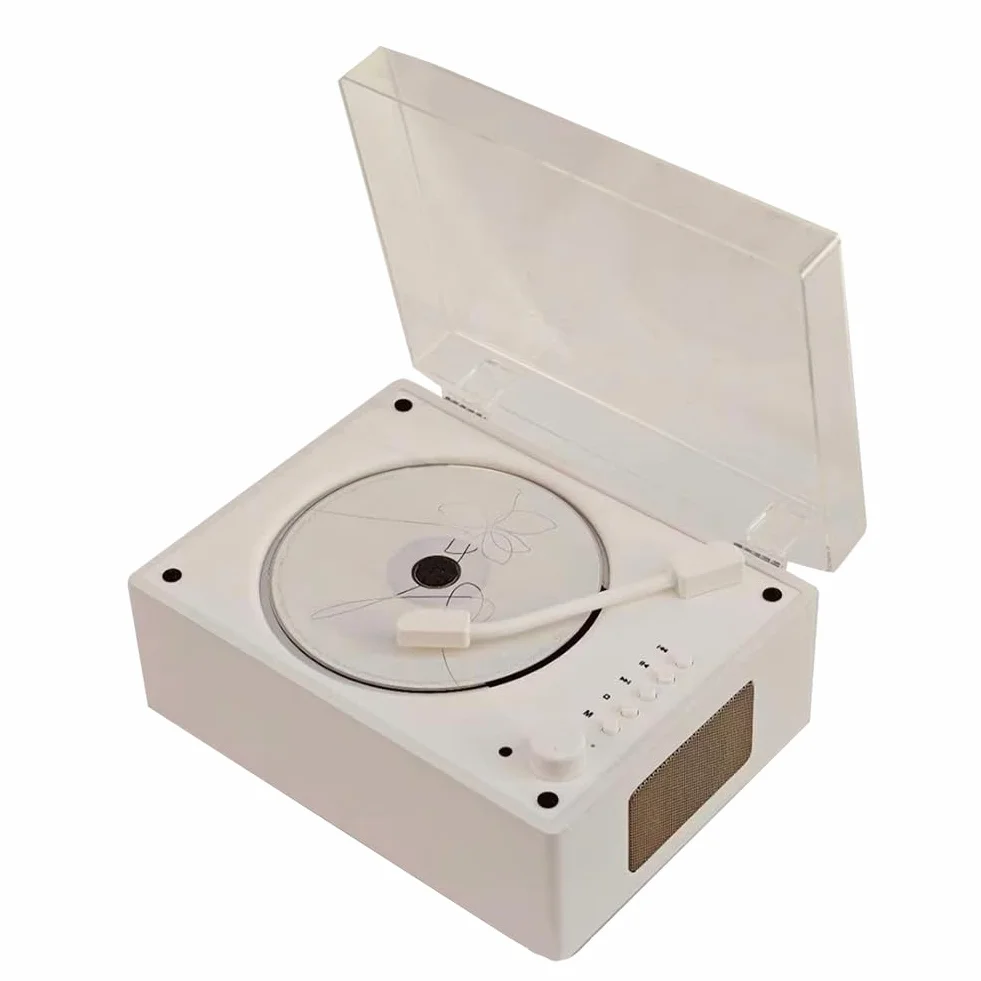 Retro odtwarzacz CD Ładowalny Obsługuje CD BT USB 3.5mm AUX Przenośny odtwarzacz CD Zgodny z Bluetooth 5.0 Domowy odtwarzacz muzyki B