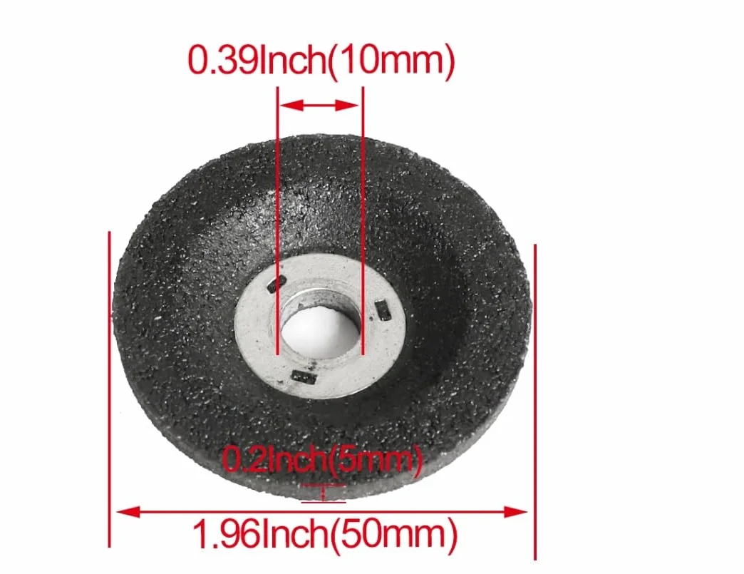 2-calowe tarcze szlifierskie do szlifierek kątowych Mini Gases, 10 szt. Tarcze polerskie do metalu, kamienia i drewna(25pc)
