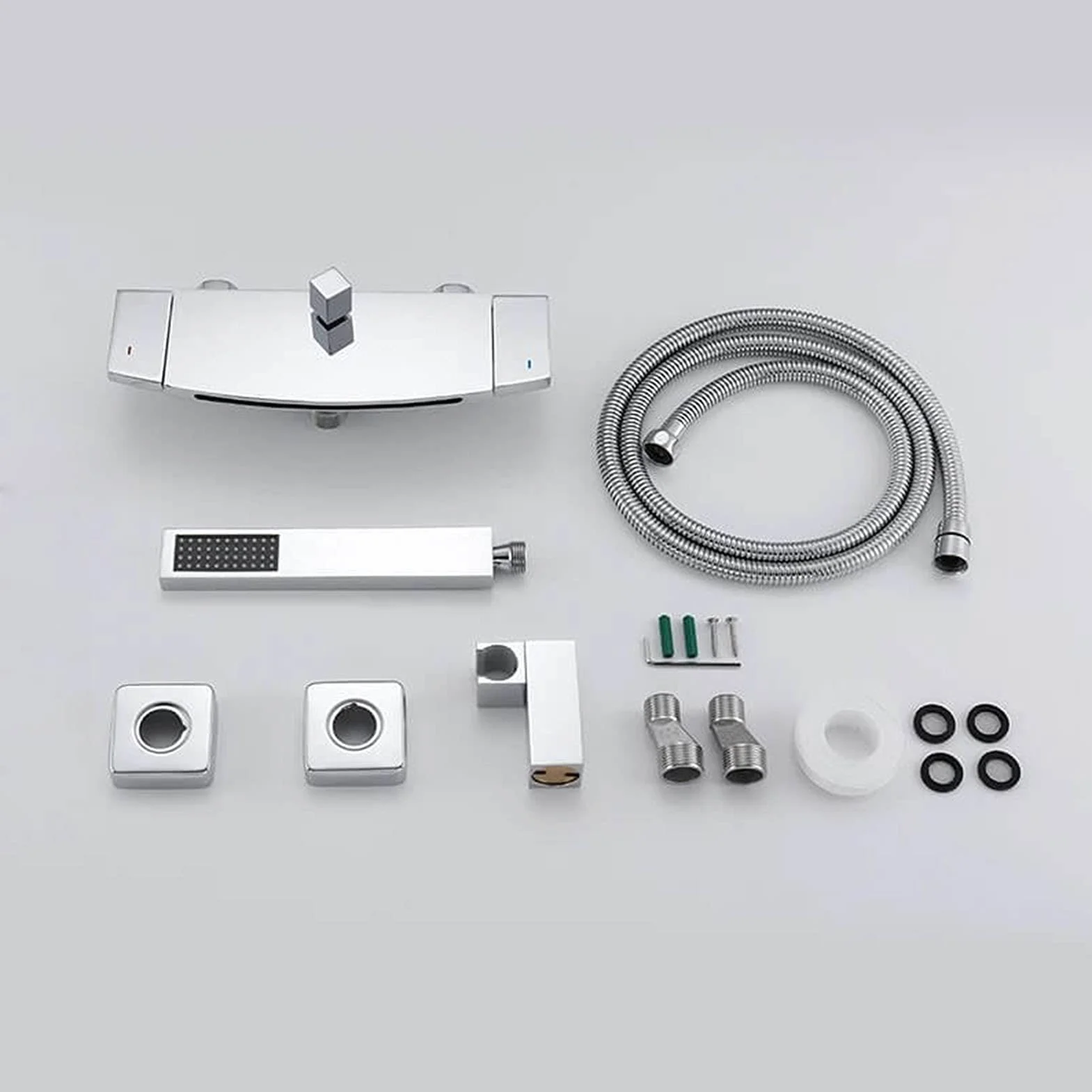 Bateria wannowa wodospadu, nowoczesna bateria wannowa z prysznicem ręcznym, pojedynczy uchwyt ścienny bateria wannowa, mosiężna bateria wannowa bateria prysznicowa,Chrome