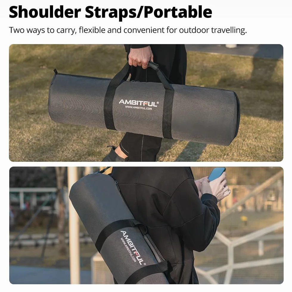 AMBITFUL Widened Version Tripod Carrying Case Bag 120CM / 47.2inch for Light Stands,Boom Stand,Umbrella and Tripod Photography Accessories(120cm/47.2in) x (Φ22cm/8.66in)