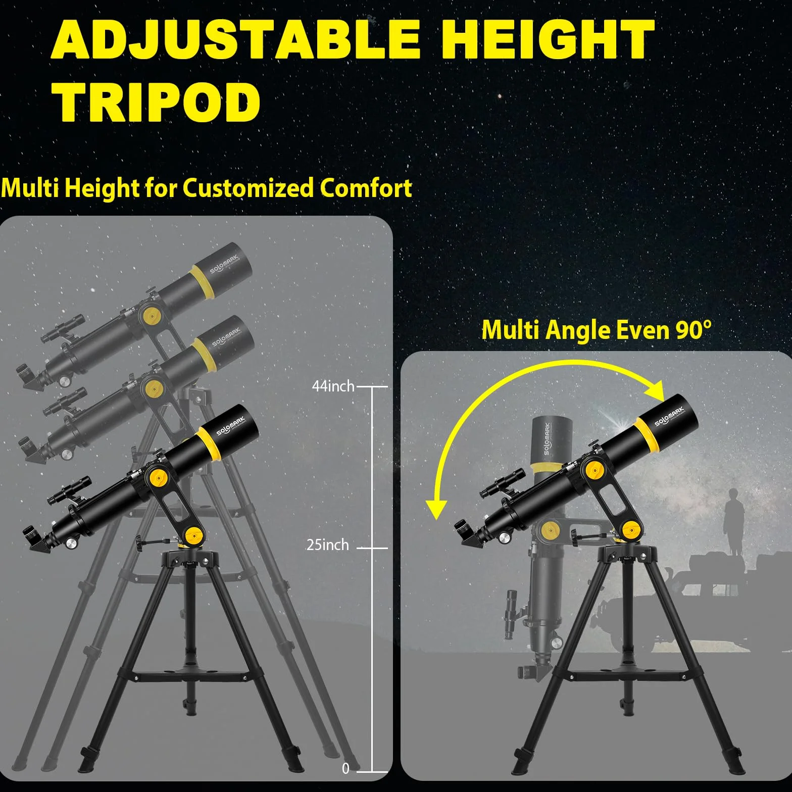 Teleskop, teleskop dla dorosłych, profesjonalna astronomia, otwór 90 mm, teleskop o wysokiej wydajności 700 mm dla początkujących i dzieci z precyzyjną regulacją, montaż Vertisteel AZ
