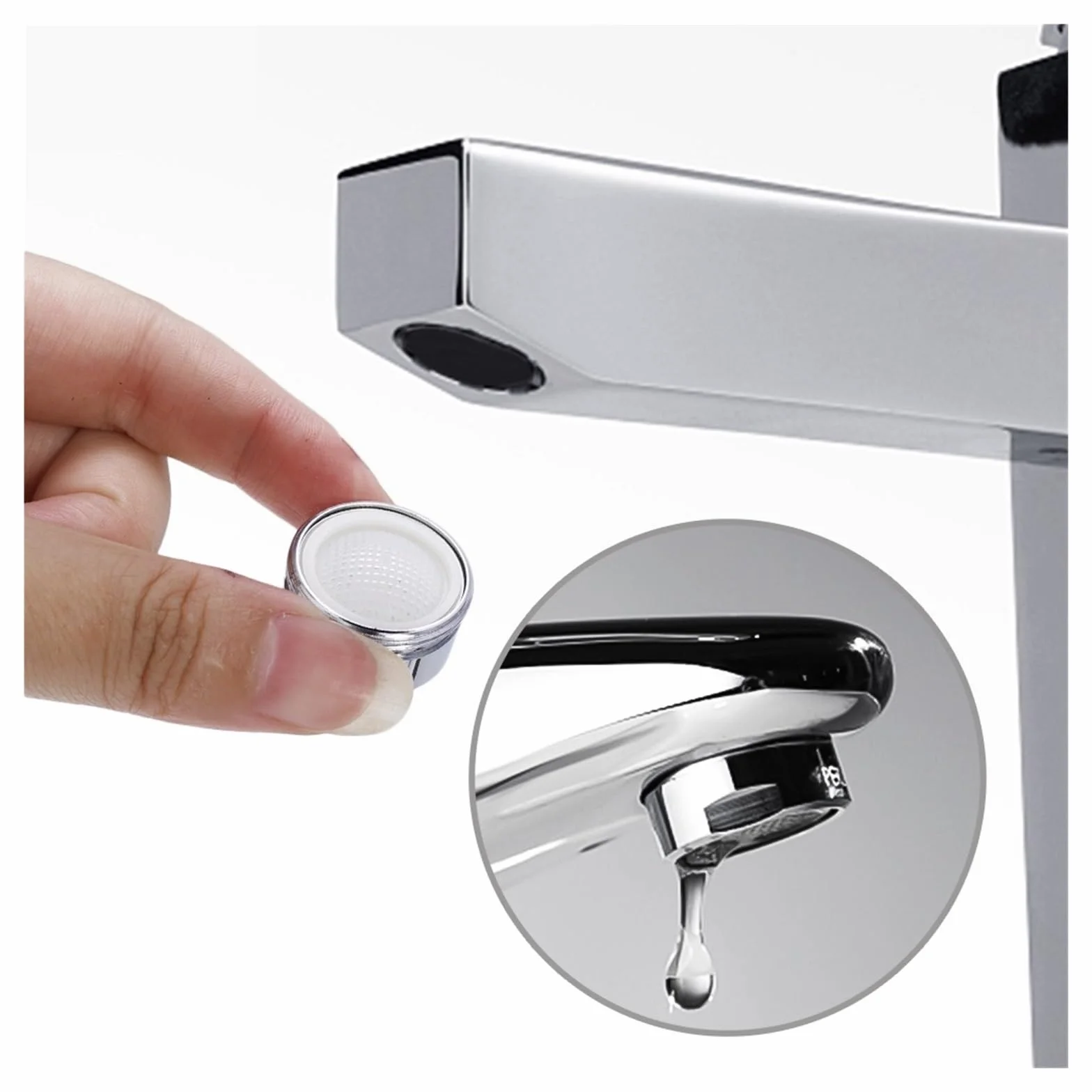 CMBSSTFC Aeratory Bateria oszczędzająca wodę Gwint dyszy kranu Wymienny filtr do kranu kuchennego Usta Bateria do łazienki Bubbler Części łazienkowe Łatwa instalacja (1 szt.)