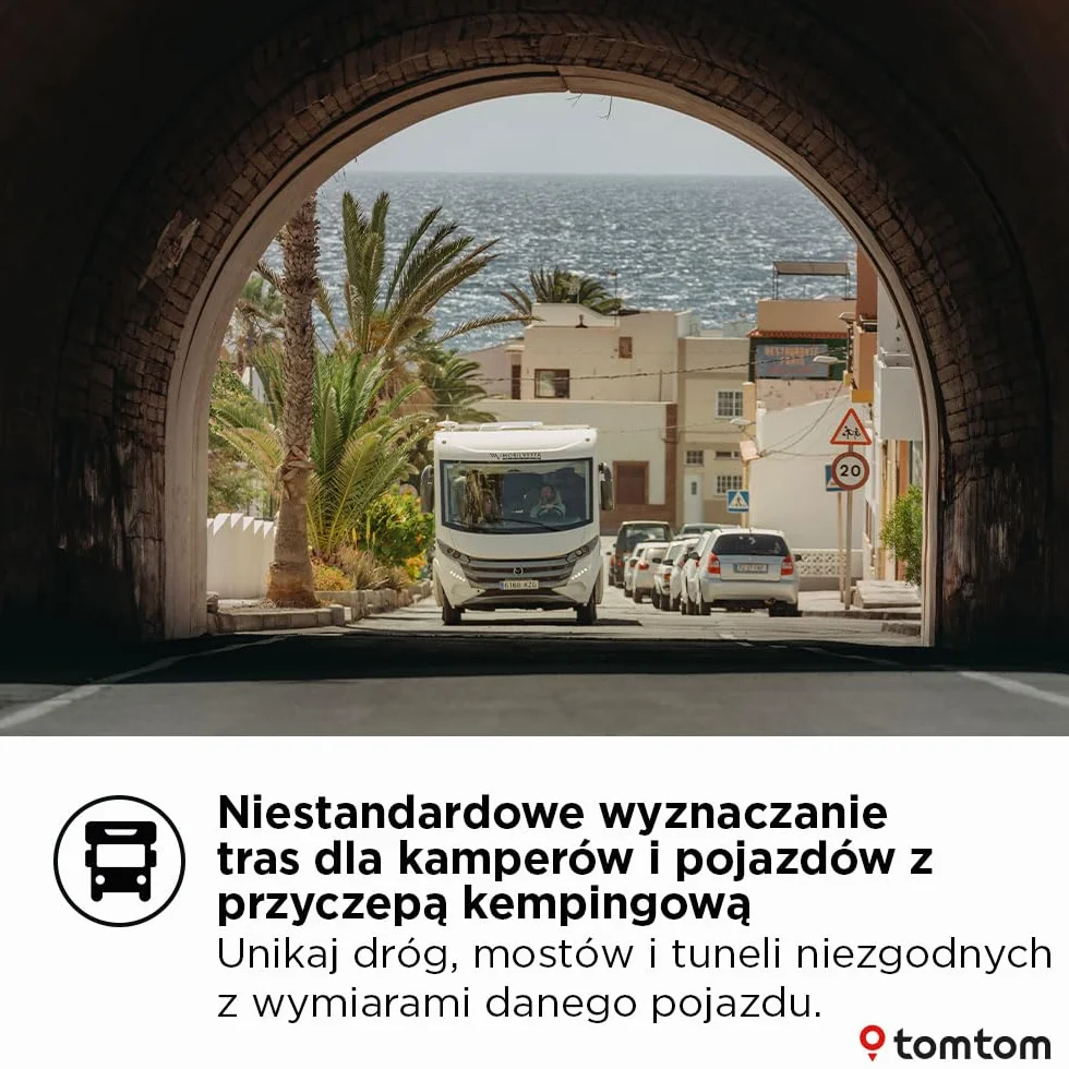 TomTom GO Camper Max 2. generacji 7″ nawigacja z mapami świata i TomTom Traffic