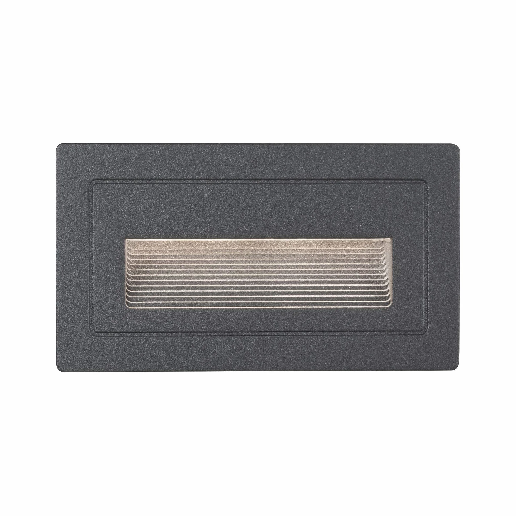 Paulmann 94383 LED oprawa zewnętrzna oprawa wpuszczana w ścianę zewn. Long IP65 103x58mm czworok. w kompl. 1x4 W czarna lampa zewn. aluminium 3000 K