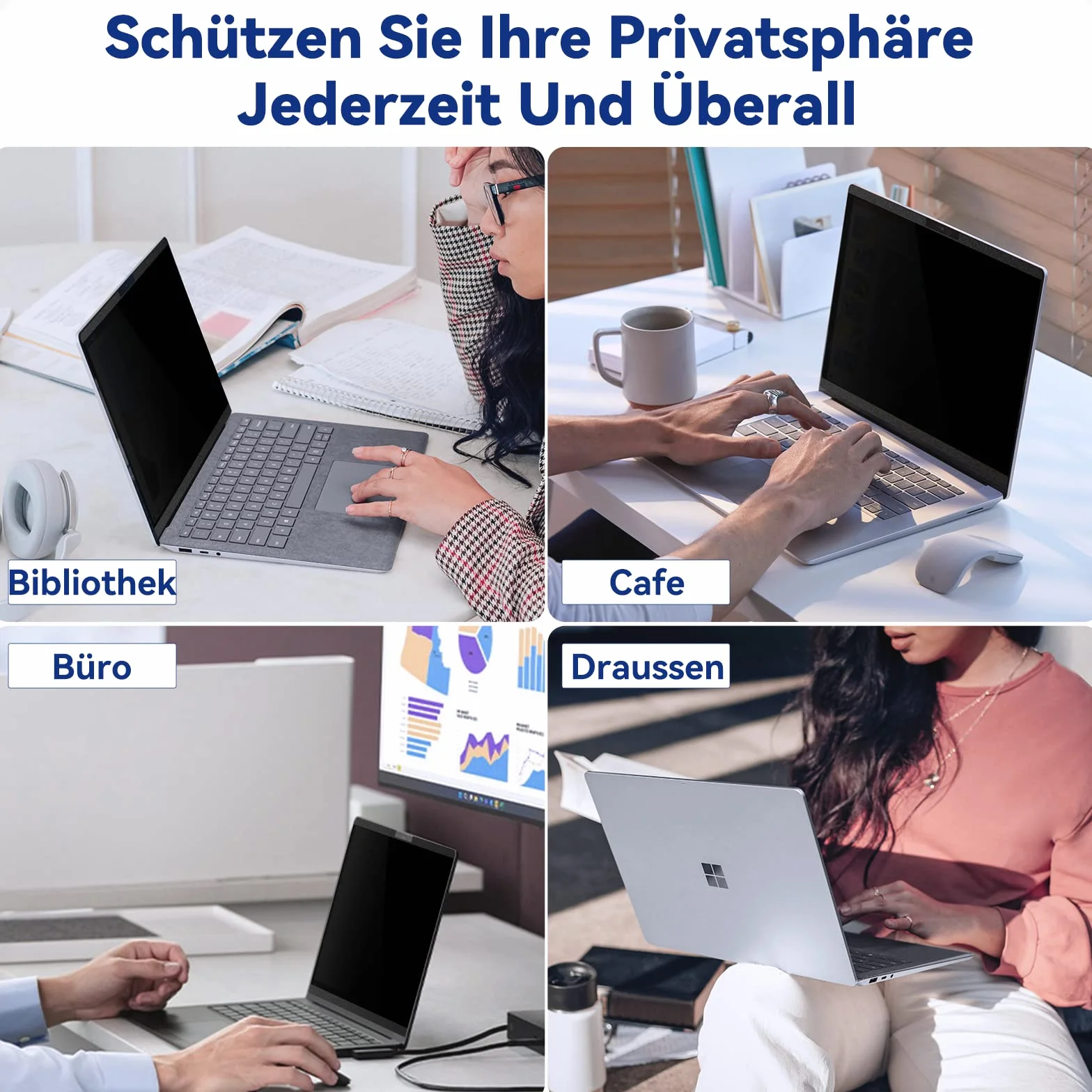Magnetyczny filtr prywatyzujący do Microsoft Surface Laptop Studio 14,4", antyodblaskowy, ochrona prywatności