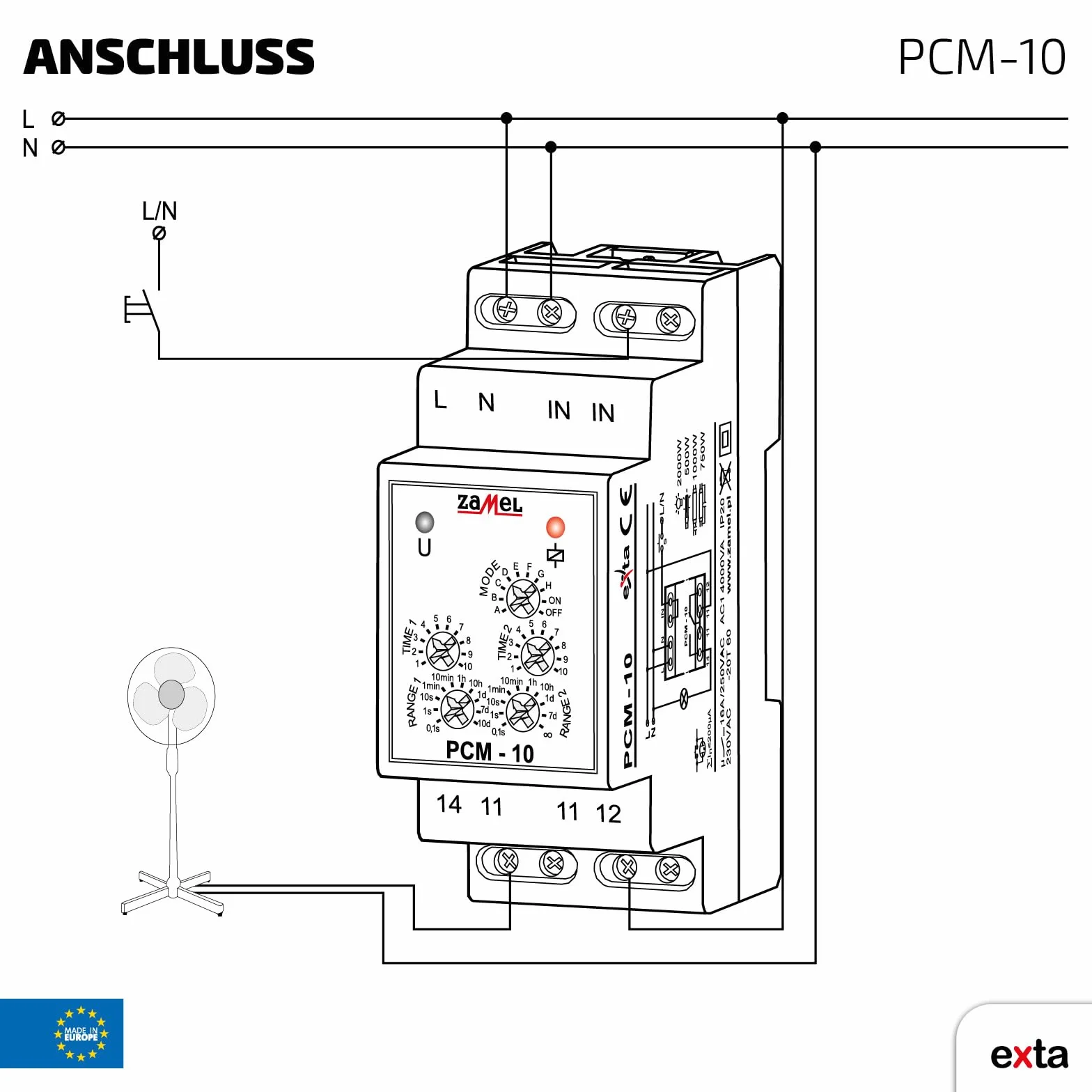 Zamel EXT1000085 PCM-10 automatyzacja budynku
