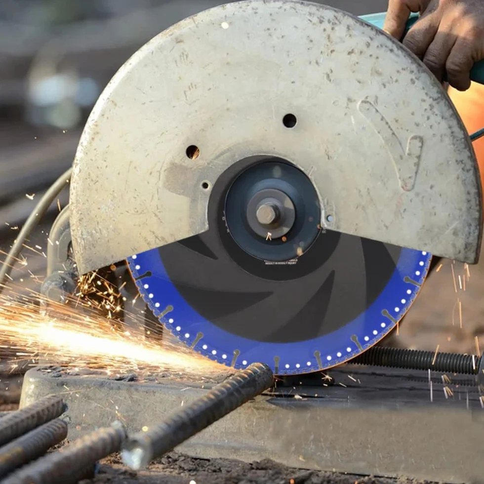 Wszechstronna tarcza diamentowa do cięcia, 230 mm sucha wytrzymała metalowa tarcza do cięcia zbrojenia, żelazko kątowe, powlekanie stalowe, włókno szklane, mur
