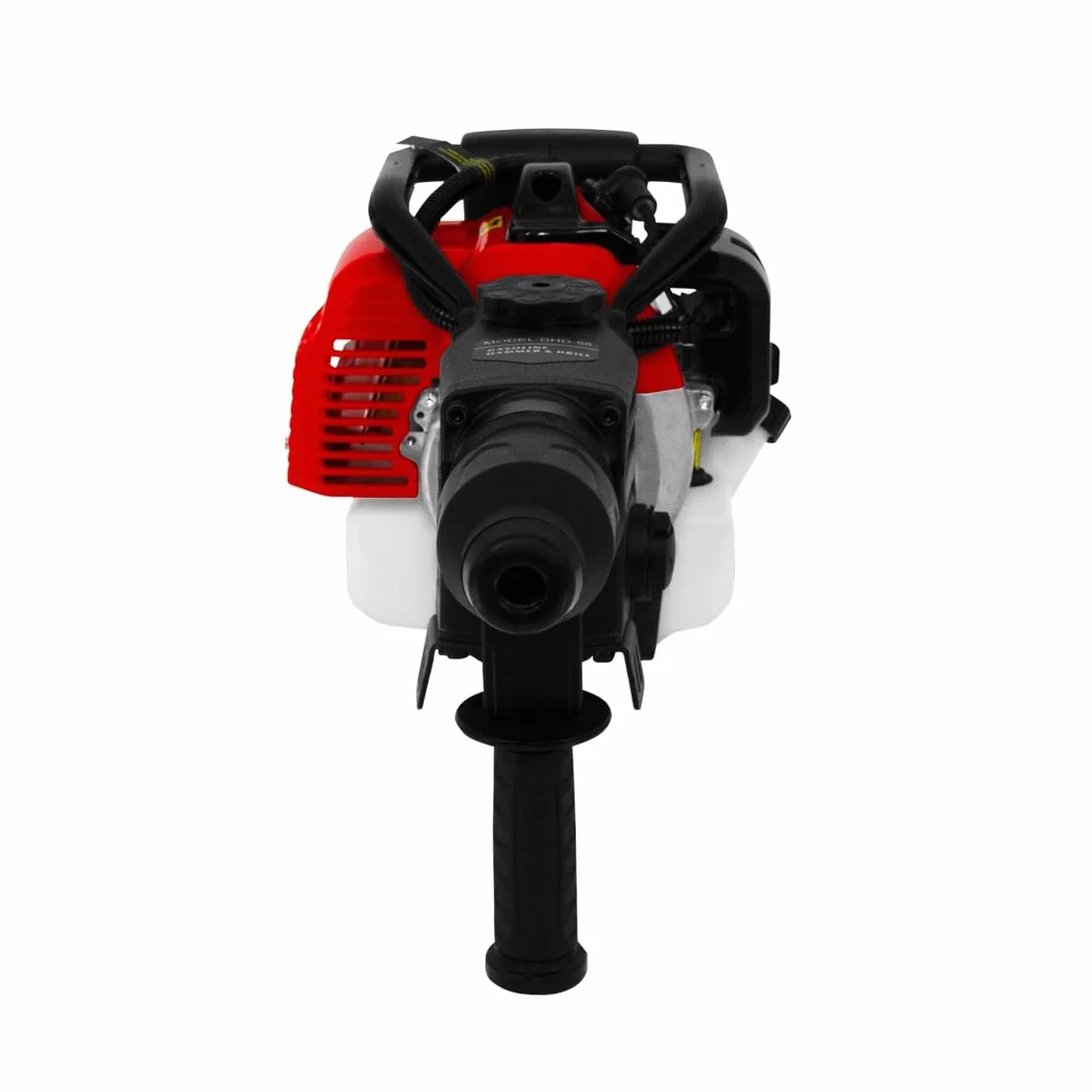 T-Mech Wiertarka udarowa napędzana benzyną 2-suwowa 1 kW obrotowy wyłącznik dłutowanie rozbiórka młotek udarowy 37,7 cm³/zestaw narzędzi i tłuszcz