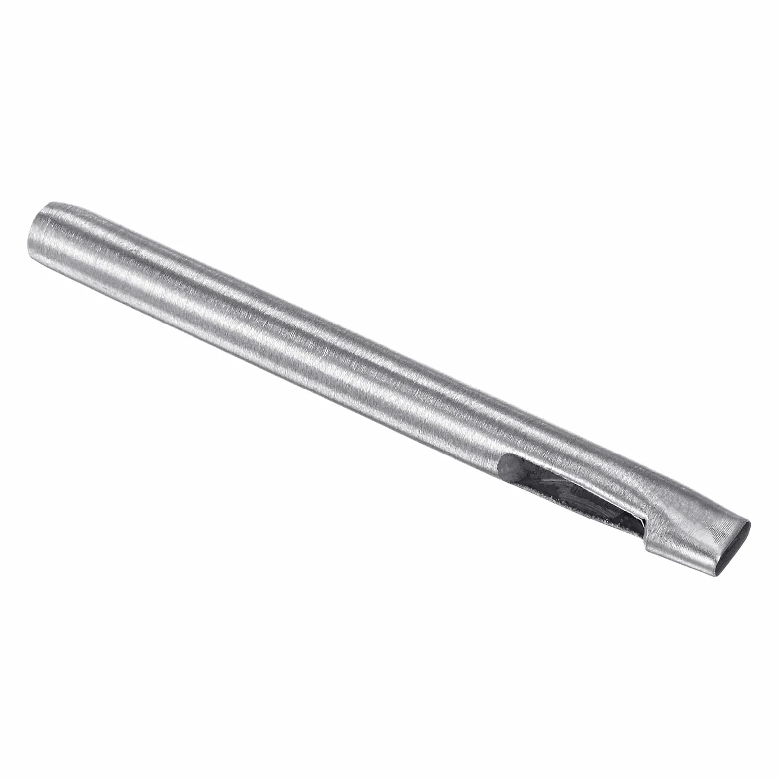 Owalna skóra dziurkacz - [3 x 8 mm] Płaski stempel stal 45 # narzędzie do cięcia pustego otworu do paska rękodzieło skórzana torba na ubrania, 100 mm / 4 "długi