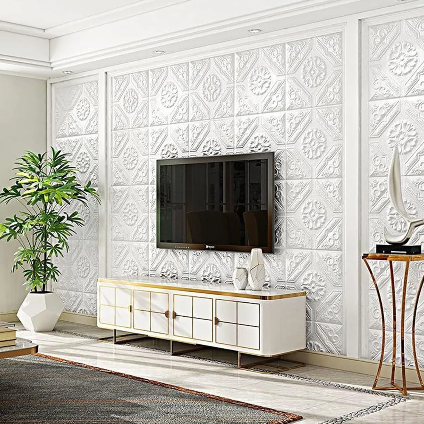 Płytki ścienne 3D piankowe naklejki DIY wodoodporne - tapeta z cegły pokrycie do kuchni, łazienki, salonu