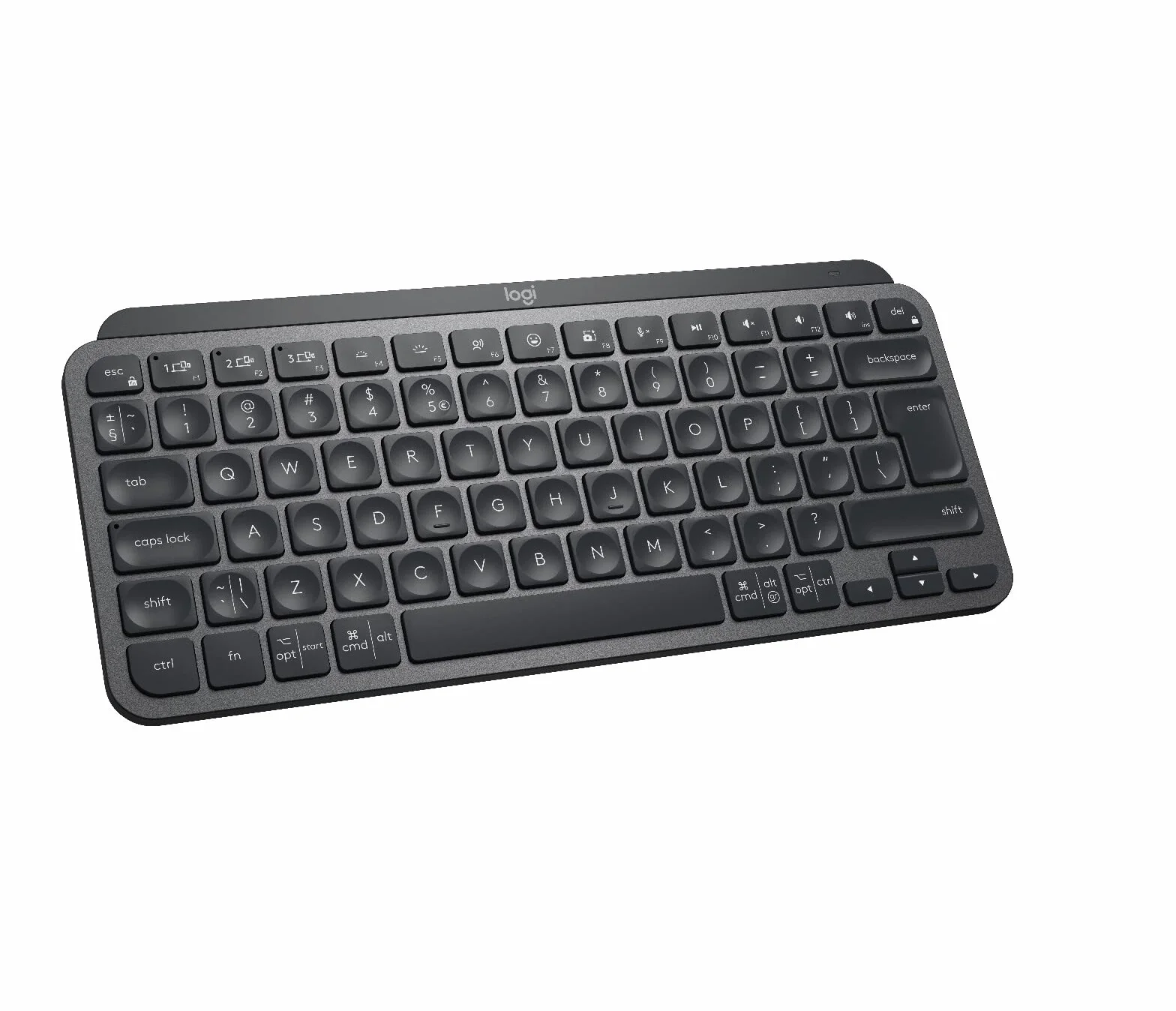 Logitech MX Keys Mini Bezprzewodowa Podświetlana Klawiatura, Kompaktowa, Bluetooth, USB-C, Metalowa Konstrukcja, QWERTY US Intl
