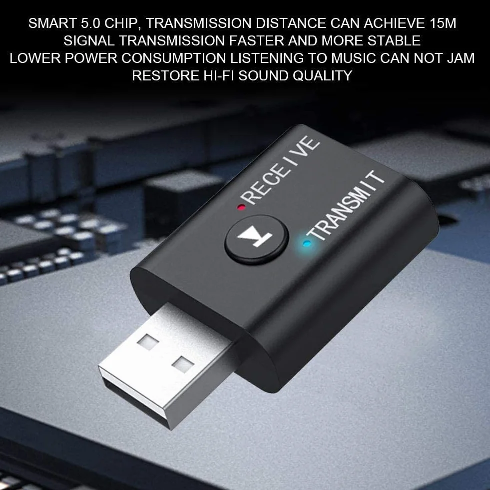 Nadajnik Odbiornik Bluetooth 5.0 2 w 1 Audio Adapter do telewizora