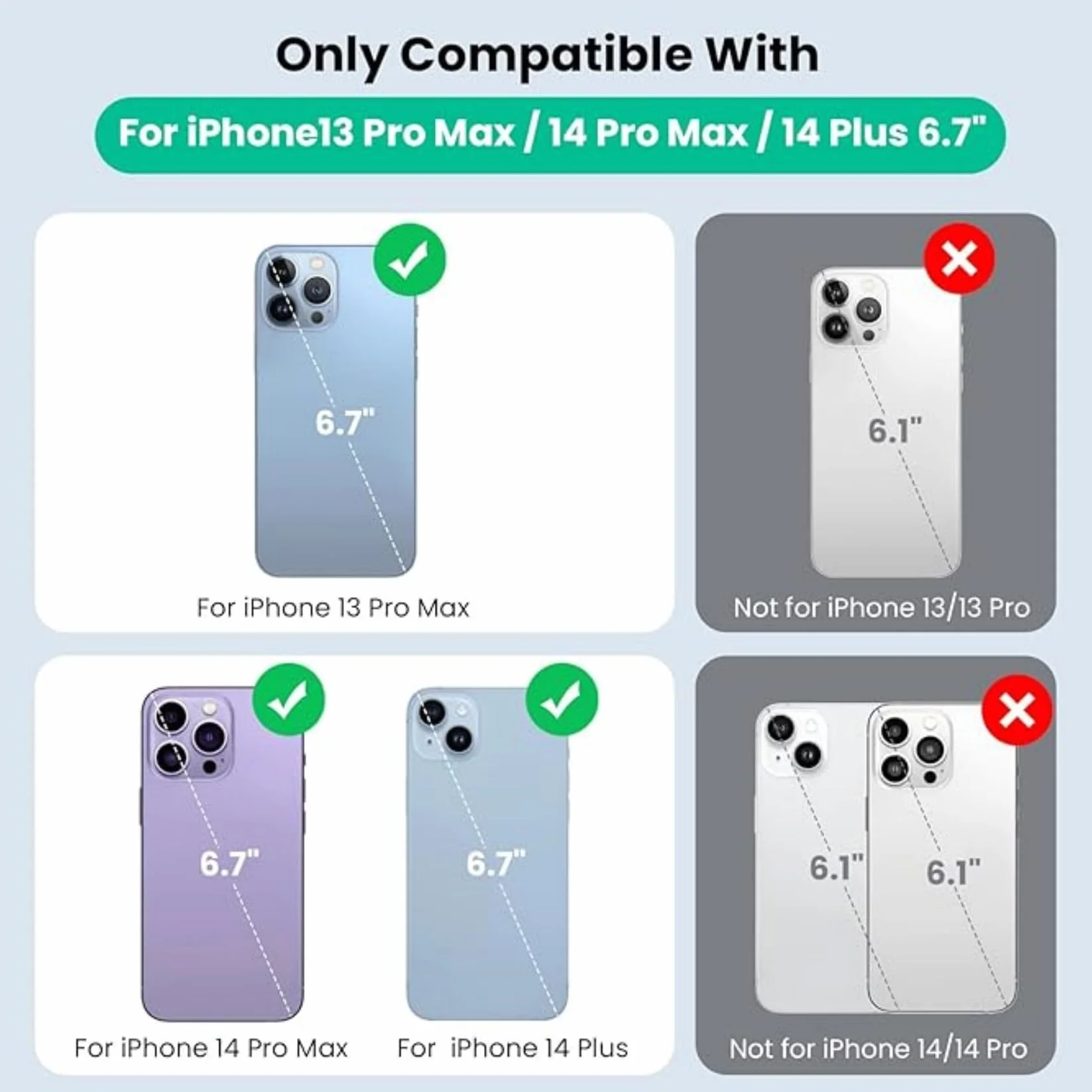 Etui na baterię do iPhone 14 Plus/14 Pro Max/13 Pro Max, 8600 mAh, etui do ładowania, dodatkowy akumulator, zdejmowany przenośny pokrowiec na telefon komórkowy, powerbank, etui do iPhone 13