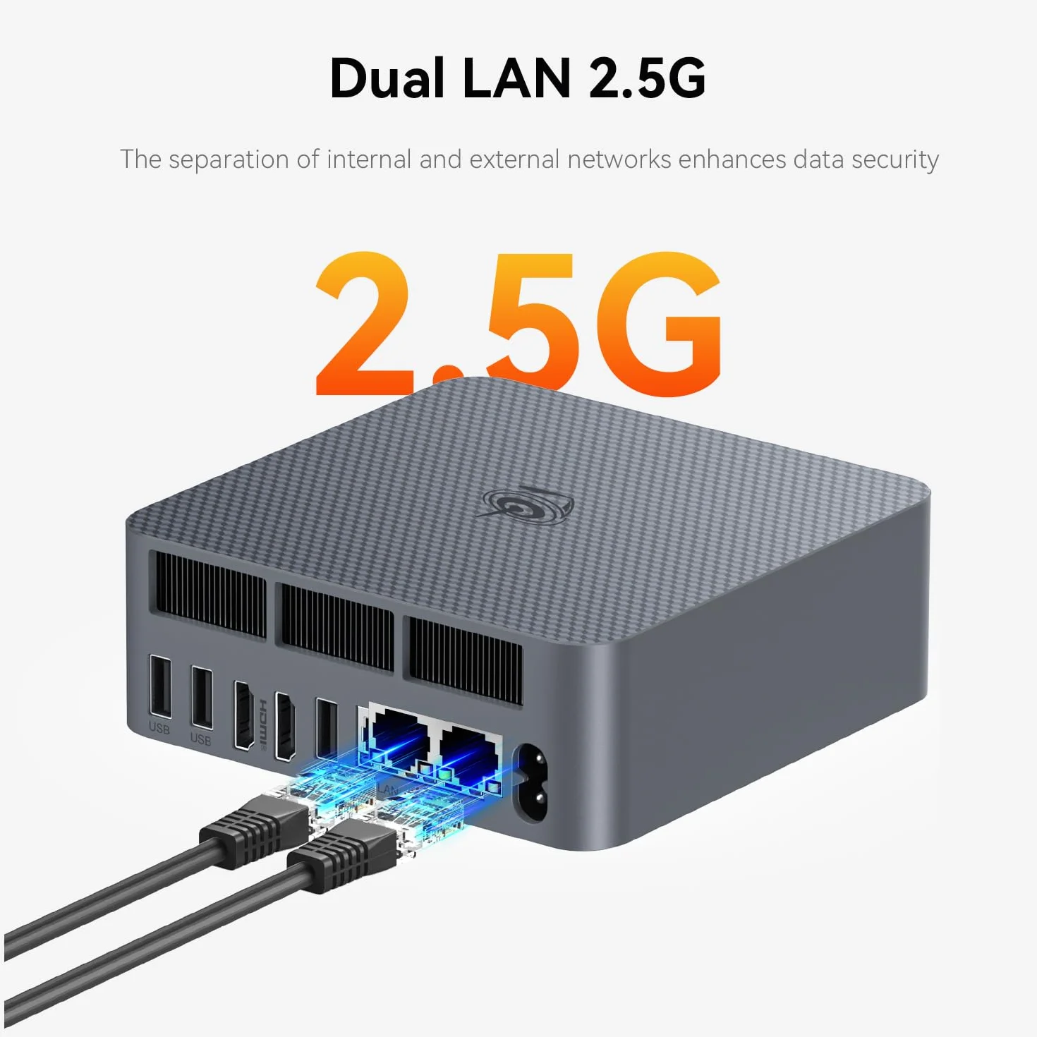 Beelink EQR7 Mini PC AMD Ryzen 7 7735U 16GB LPDDR5 500GB M.2 SSD 4K@60Hz HDMI LAN 1000M BT5.2 WiFi6