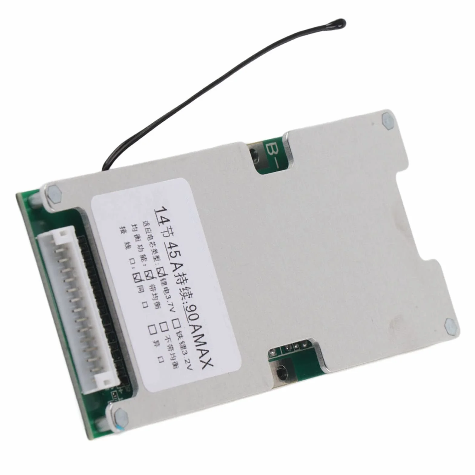Płytka ładująca baterię litową 14S 45A PCB moduł ładowarki zabezpieczająca litowo-jonowy