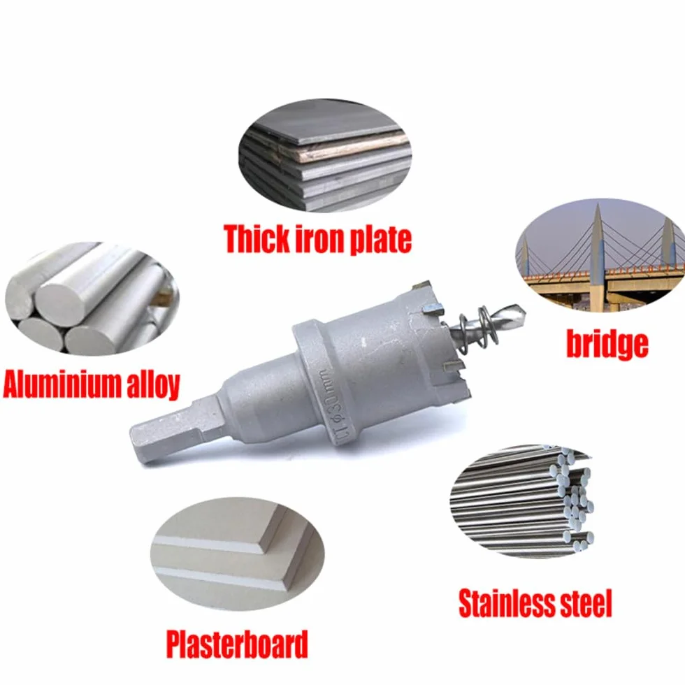 1pc 16-50mm wiertło rdzeniowe otwornica ze stali nierdzewnej TCT wiertło z końcówką węglikową cięcie metalu elektronarzędzia do wiercenia, 89 mm
