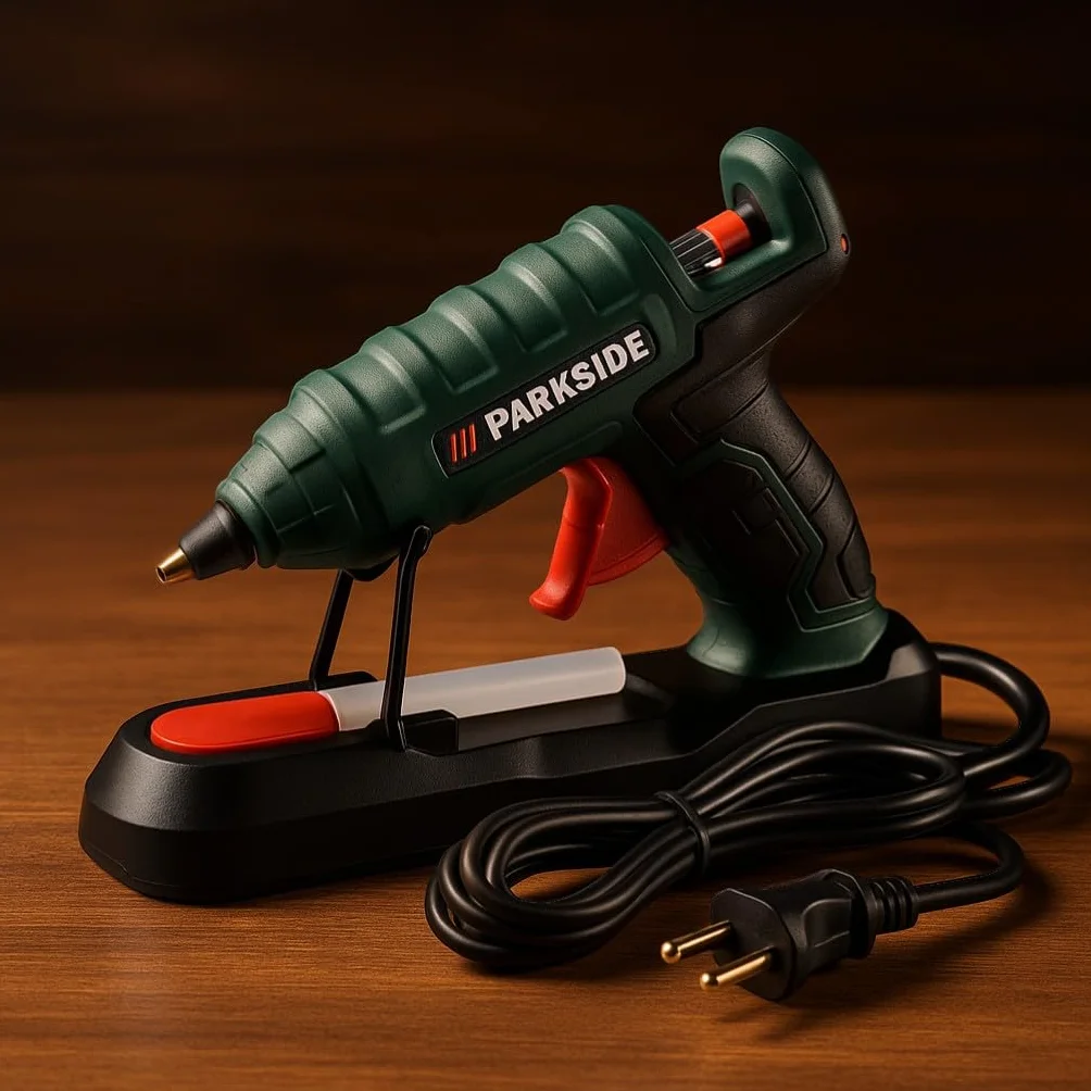 Parksid e pistolet do klejenia na gorąco PHD 500 E3, bezprzewodowy, z 3 wkładami samoprzylepnymi 18 cm bez walizki