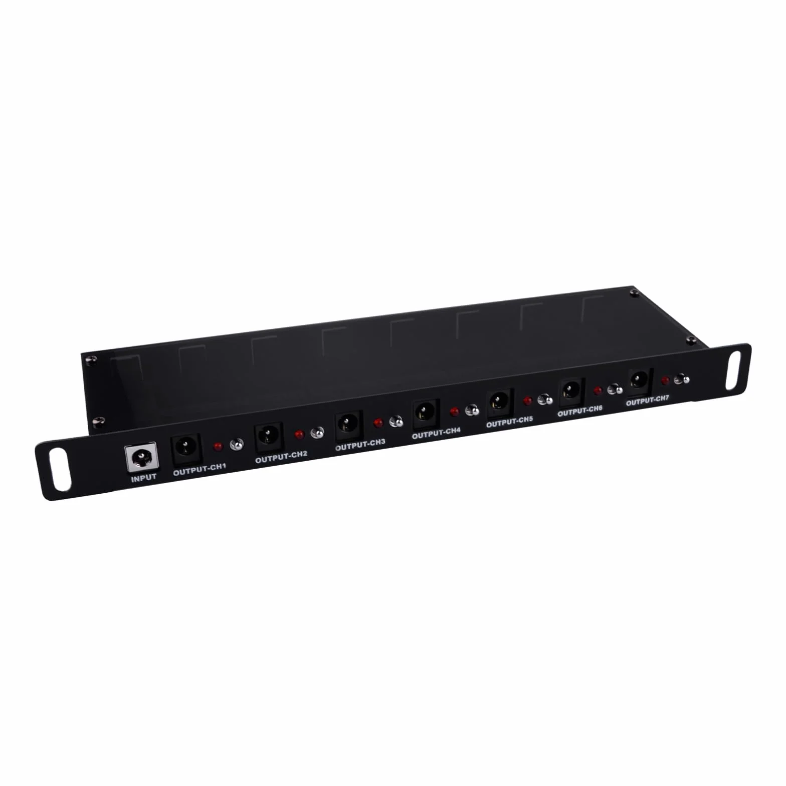 GeeekPi 10-calowy rack PDU DC PDU Lite 7-CH 0.5U Rack-Mount Power Distribution Unit