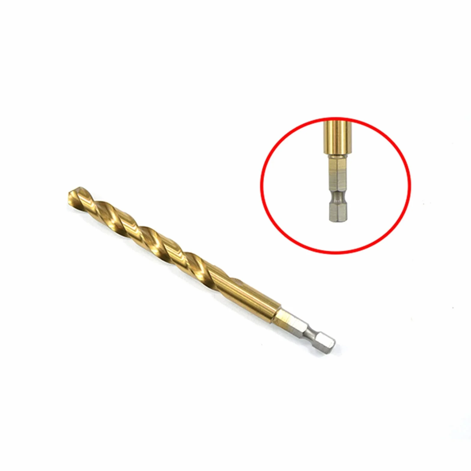 10 SZTUK 1.5mm-13mm Wiertła HSS Tytany Powlekane Twist Change Wiertło do metalu do obróbki drewna (1.5/2/3/4/4.2/5/6/8/10/13mm) (Średnica otworu: 8mm 10 szt.) (2.5mm 10 szt.)