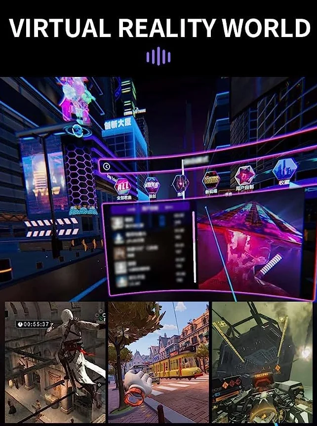 Okulary VR do telefonu komórkowego z pilotem zdalnego sterowania, 3D VR, okulary do wirtualnej rzeczywistości, do komputerów stacjonarnych, ochrona przed niebieskim światłem, pasuje do iPhone i