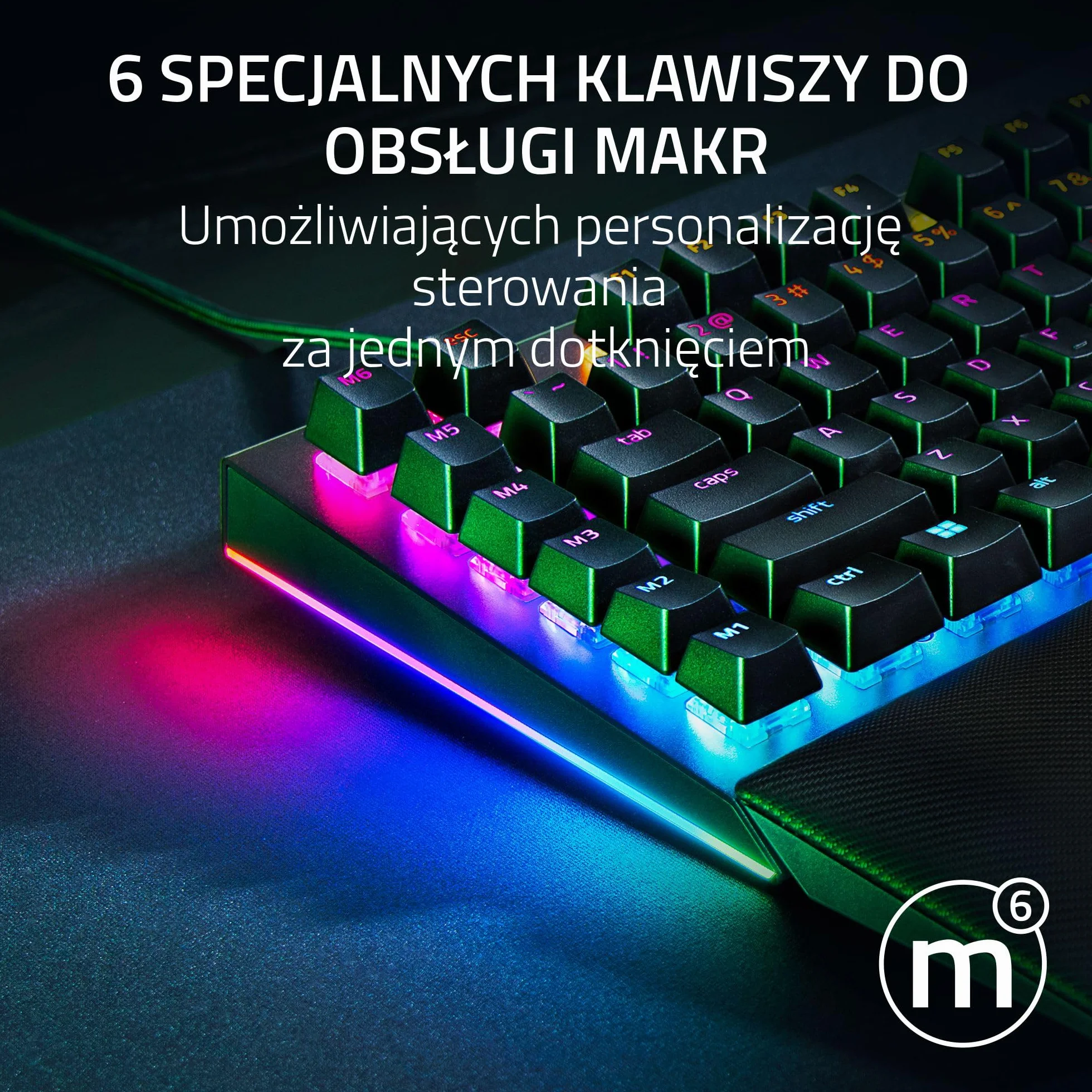 Razer BlackWidow V4 Green Clicky Gen-3 USB US Keyboard