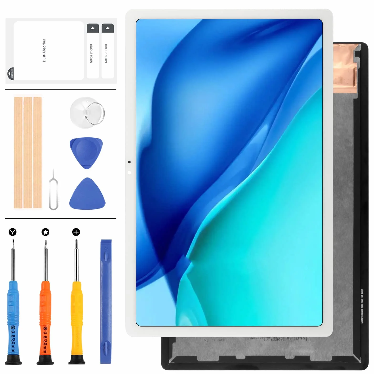 LADYSON Oryginalny wyświetlacz LCD do Samsung Galaxy Tab A7 10,4" (2020) SM-T500 T505 T500 czujnik dotykowy szklany ekran digitizer panel montażowy biały