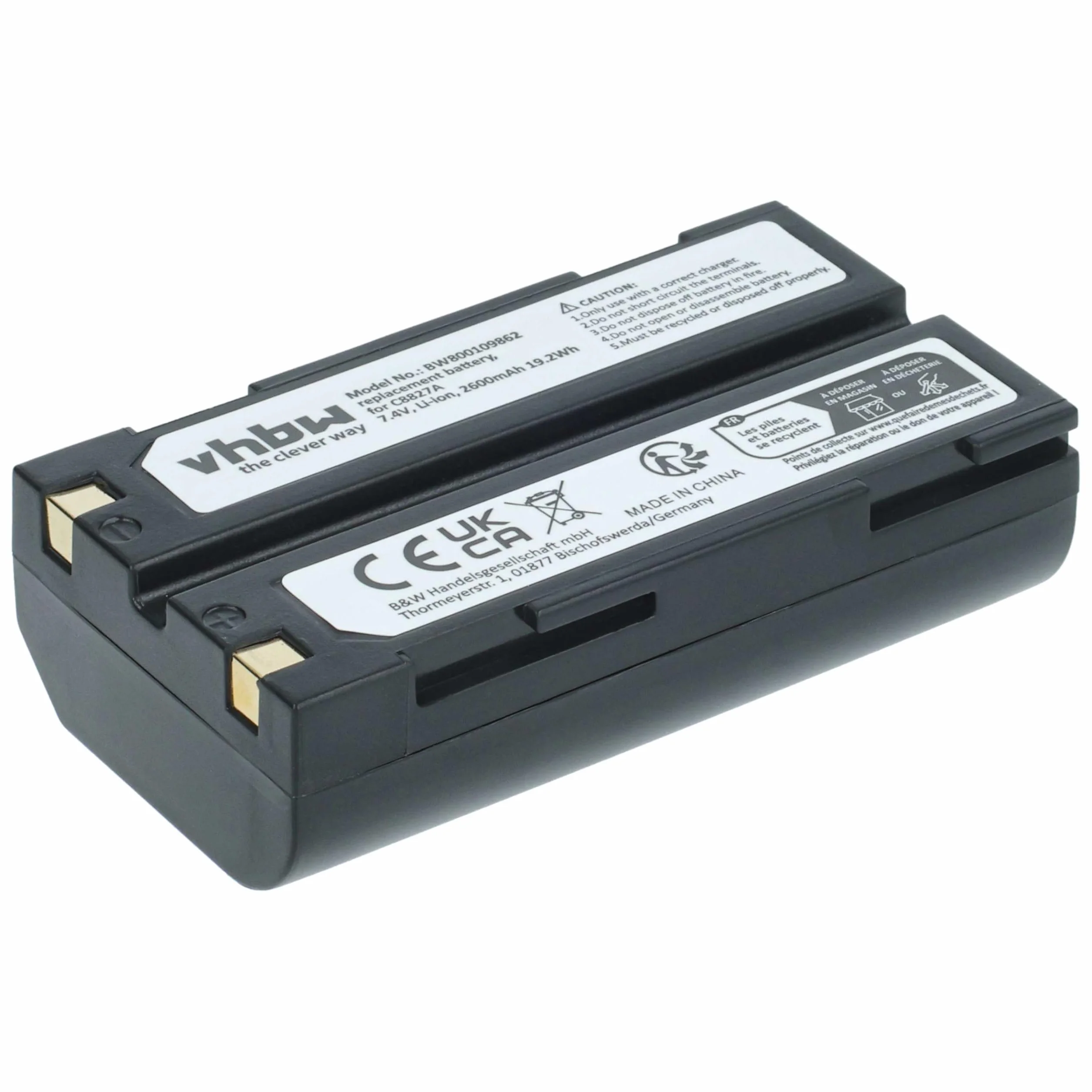 vhbw Akumulator kompatybilny z Navcom PASSY RT-3010S SF-3040 2600 mAh 7,4 V litowo-jonowy