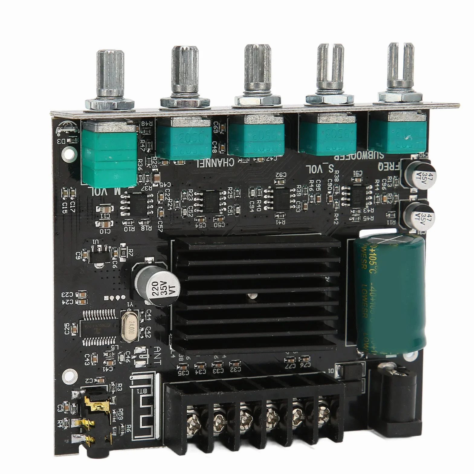 ZK-MT21 2.1-kanałowa Płytka Wzmacniacza Subwoofera Bluetooth 50Wx2+100W DC12-24V