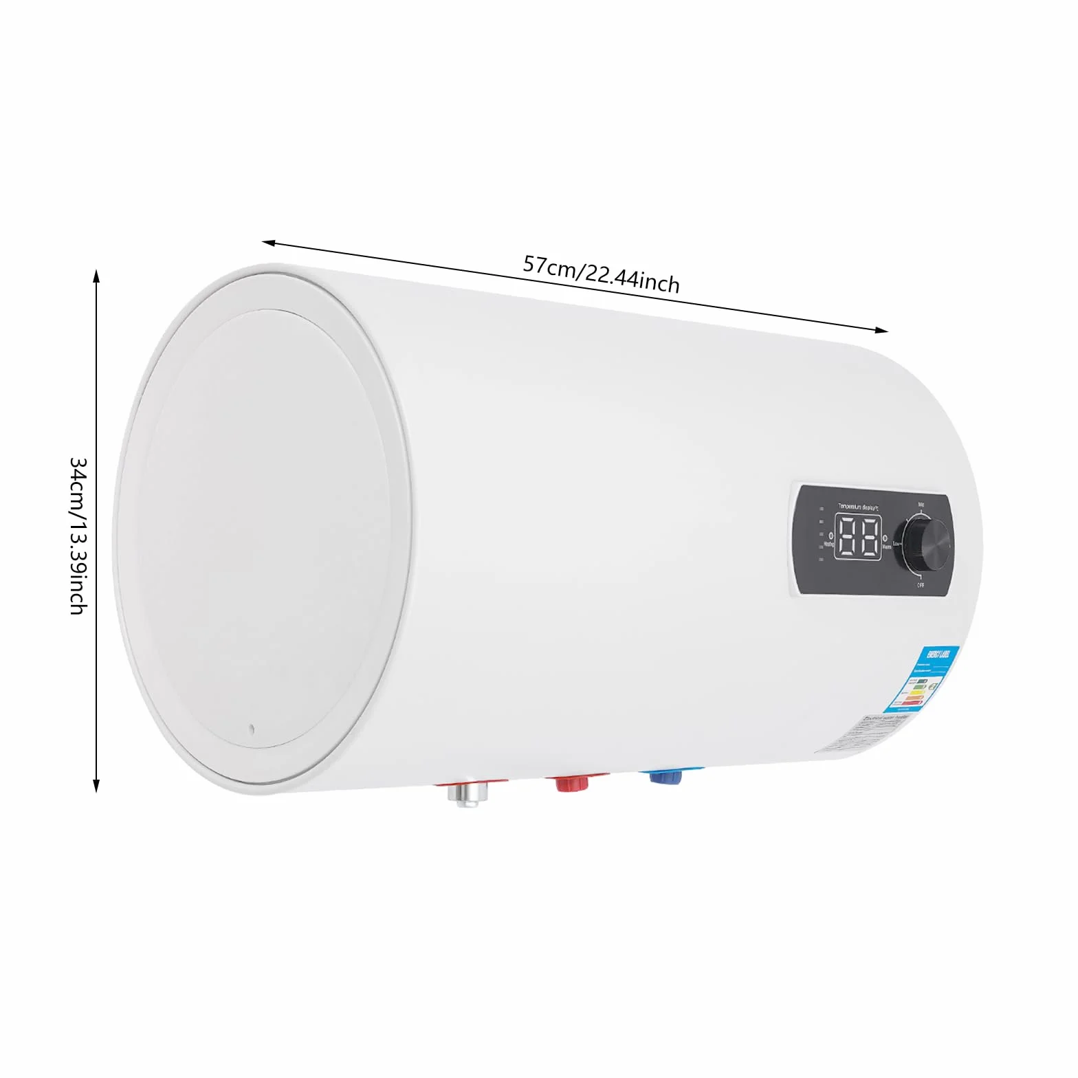 Zbiornik podgrzewacz wody 40 l, elektroniczny podgrzewacz wody 0-75℃, podgrzewacz wody, bojler ciepłej wody, cyfrowy wyświetlacz, zbiornik wody elektrycznej, zbiornik na ciepłą wodę, zbiornik