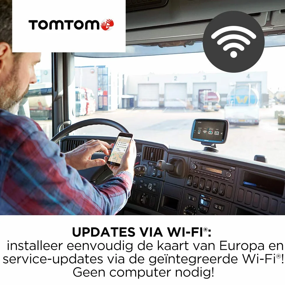 TomTom GO Professional 620 nawigacja GPS dla ciężarówek (mapy Europy, TomTom Traffic, Wi-Fi, POI dla dużych pojazdów)