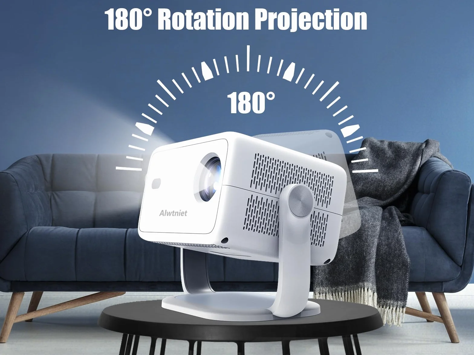 Android 13 4K Smart Beamer WLAN Bluetooth Auto-Focus Keystone Mini Portable Projector Voice Remote Control L018 NTV