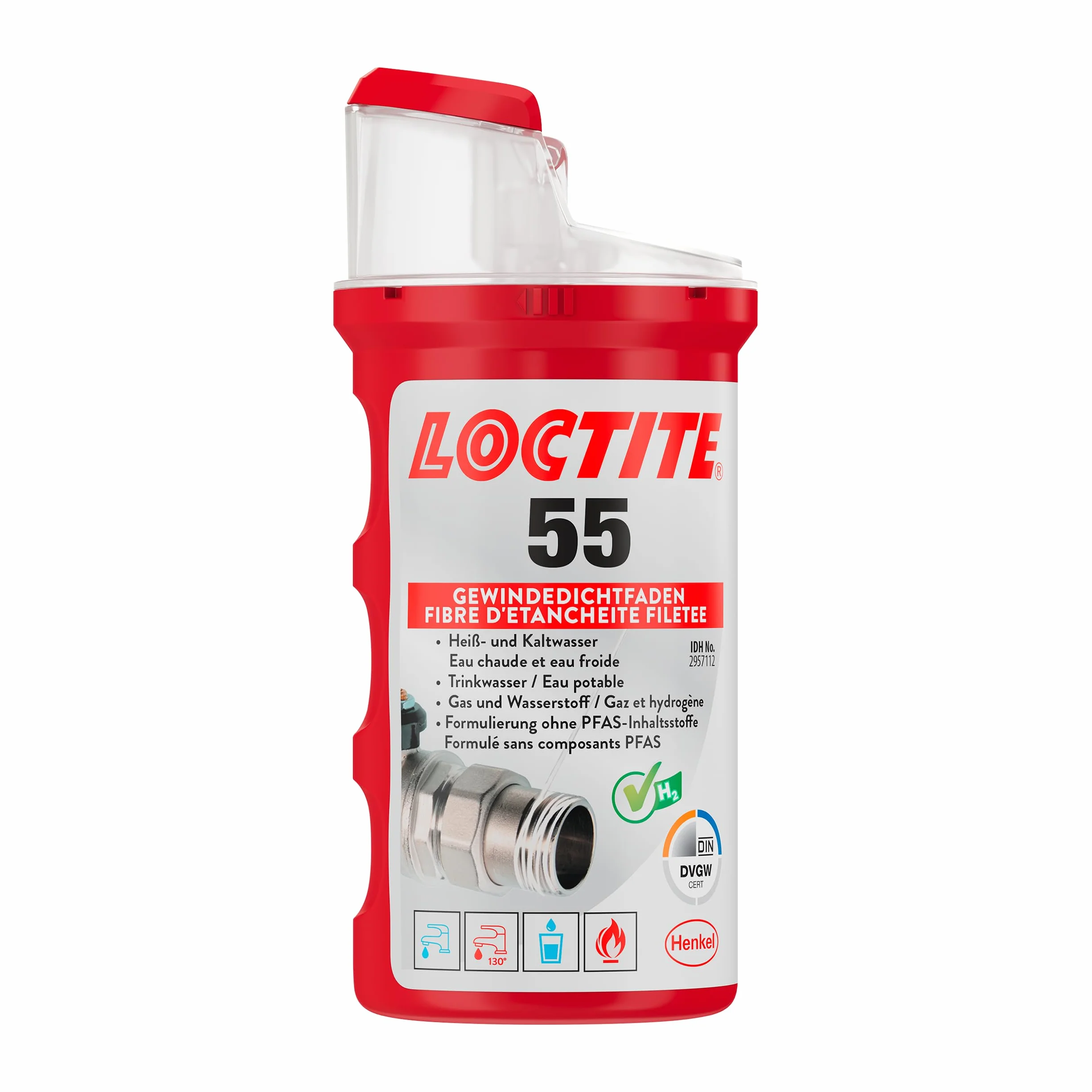 Loctite 55 2957112 Nić Uszczelniająca, Biały, 160 m