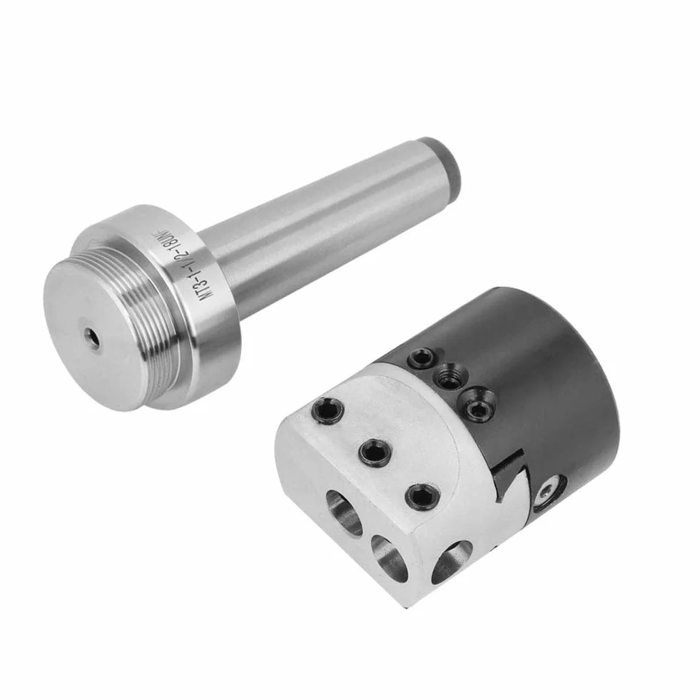 MT3-M12 Taper Collet Chuck Głowica Wytaczająca Mt3 Uchwyt Twarzy Arbor Adapter Narzędzia Frezarskie CNC + 2 Cal Tokarka Wytaczająca Głowica
